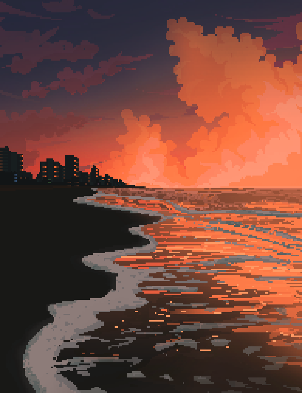 Beach r/PixelArt