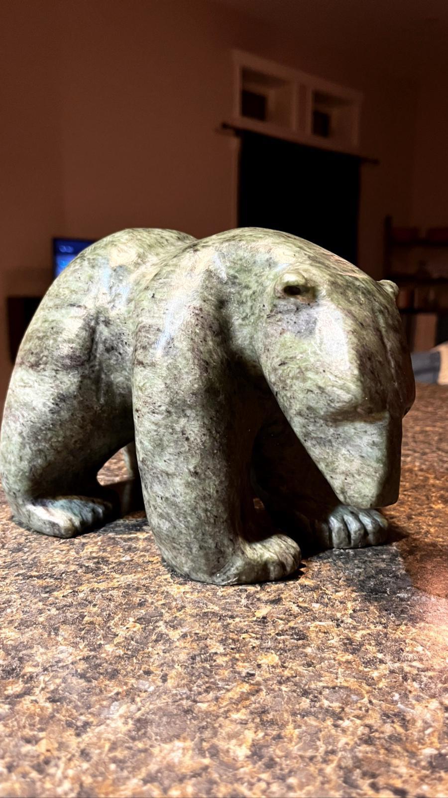 wow! i love this amazing bear sculpture (made by a local carver from