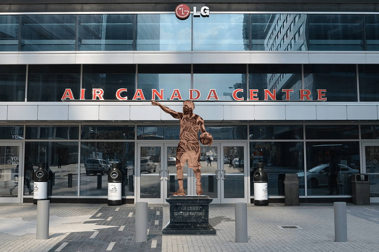 Kyle Lowry Statue at Air Canada Centre, Concept r/torontoraptors