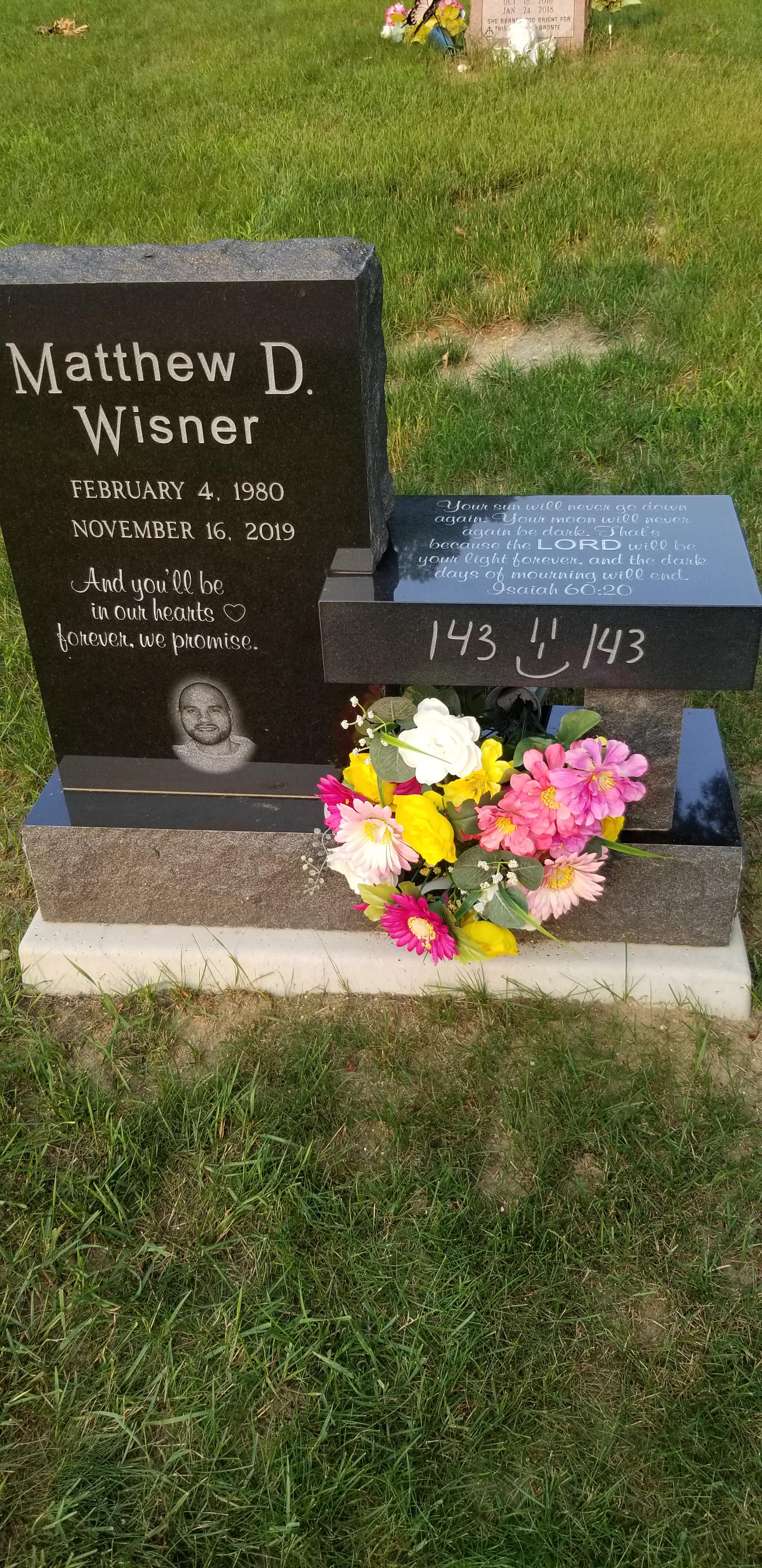 Did any of you know Matthew Wisner ? And if so can you explain what 143