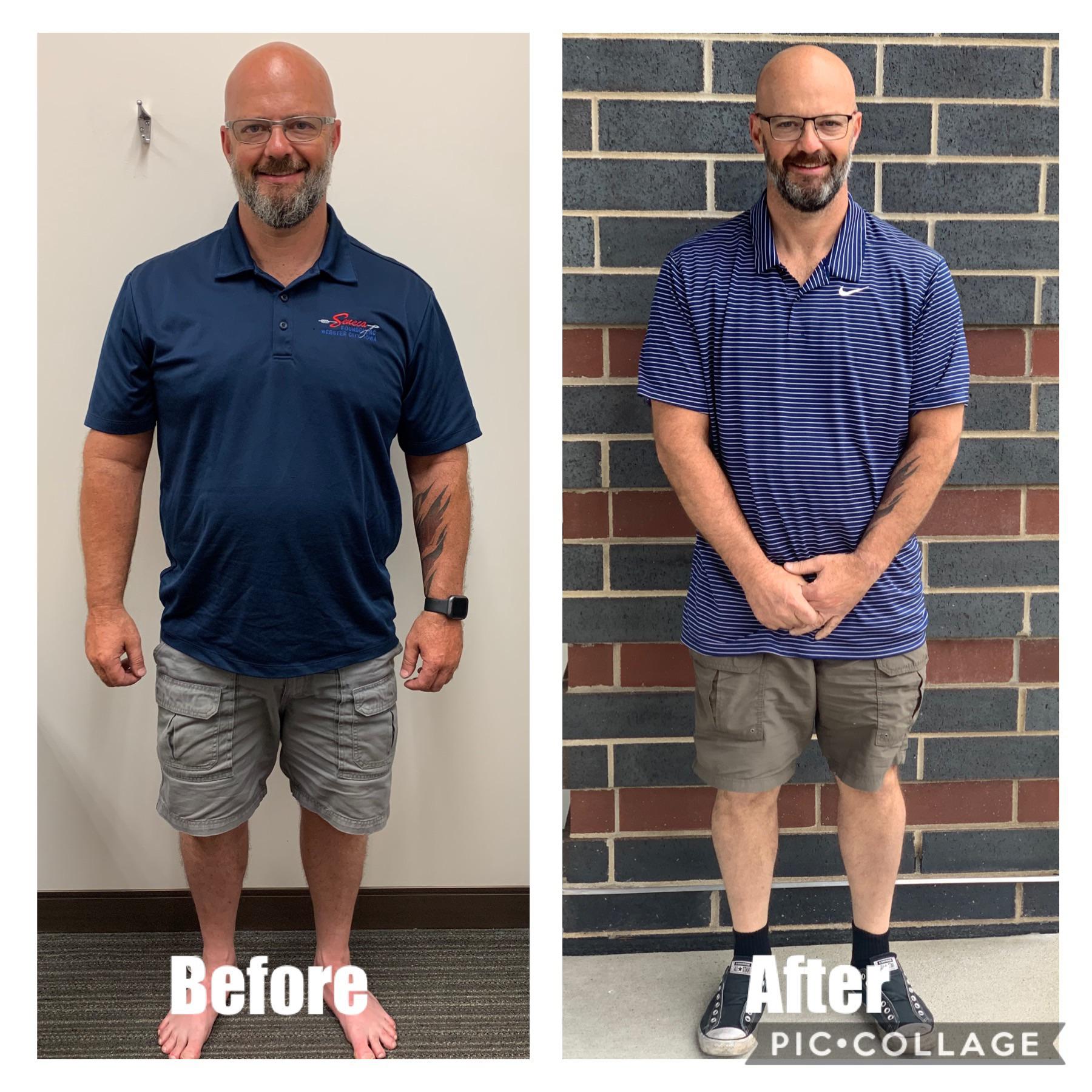M/48/5'11" [236.7lbs > 196lbs = 40.7bs] powerlifting and road biking