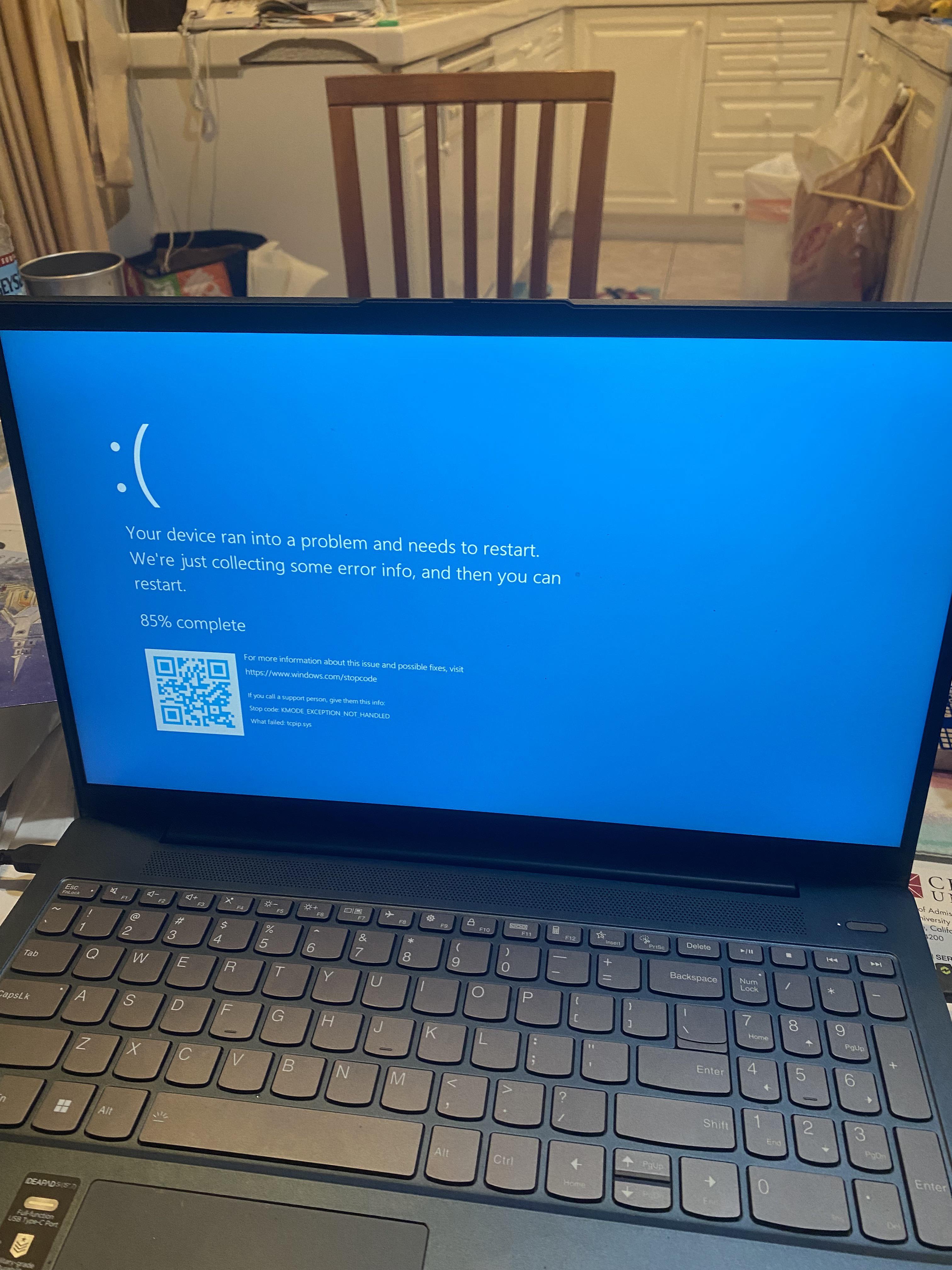 Literally got this BSOD after waking my Lenovo Touchpad Laptop from