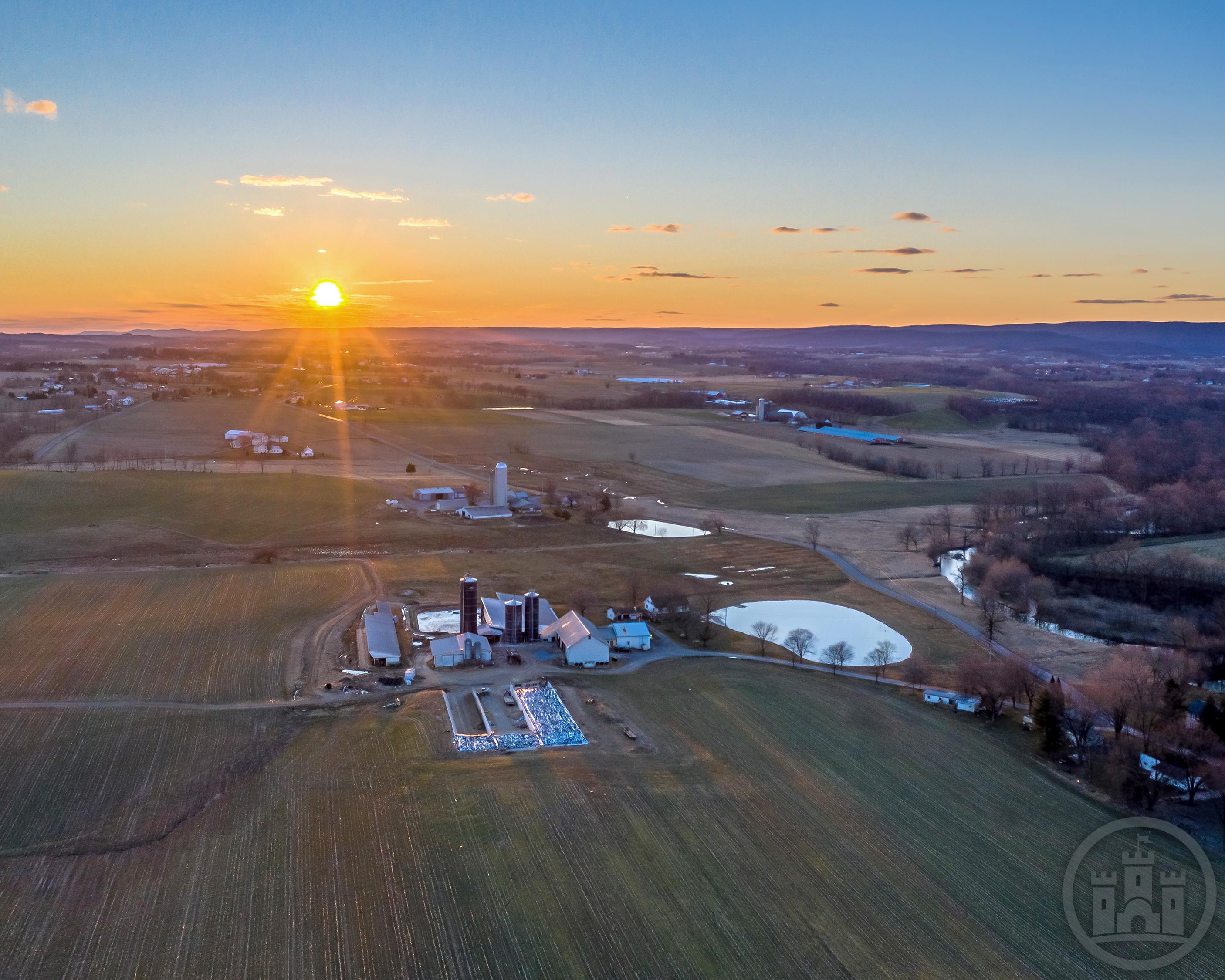 Peaceful Pennsylvania Sunset r/dji