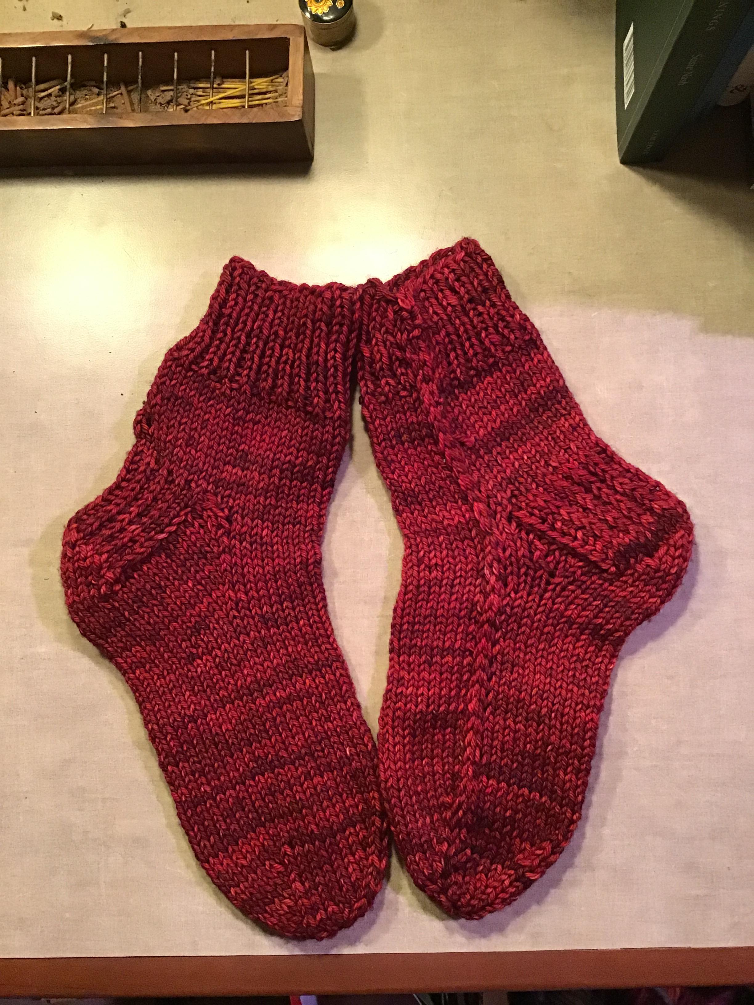 I made my first pair of socks!! I think I’m totally hooked. Also, does