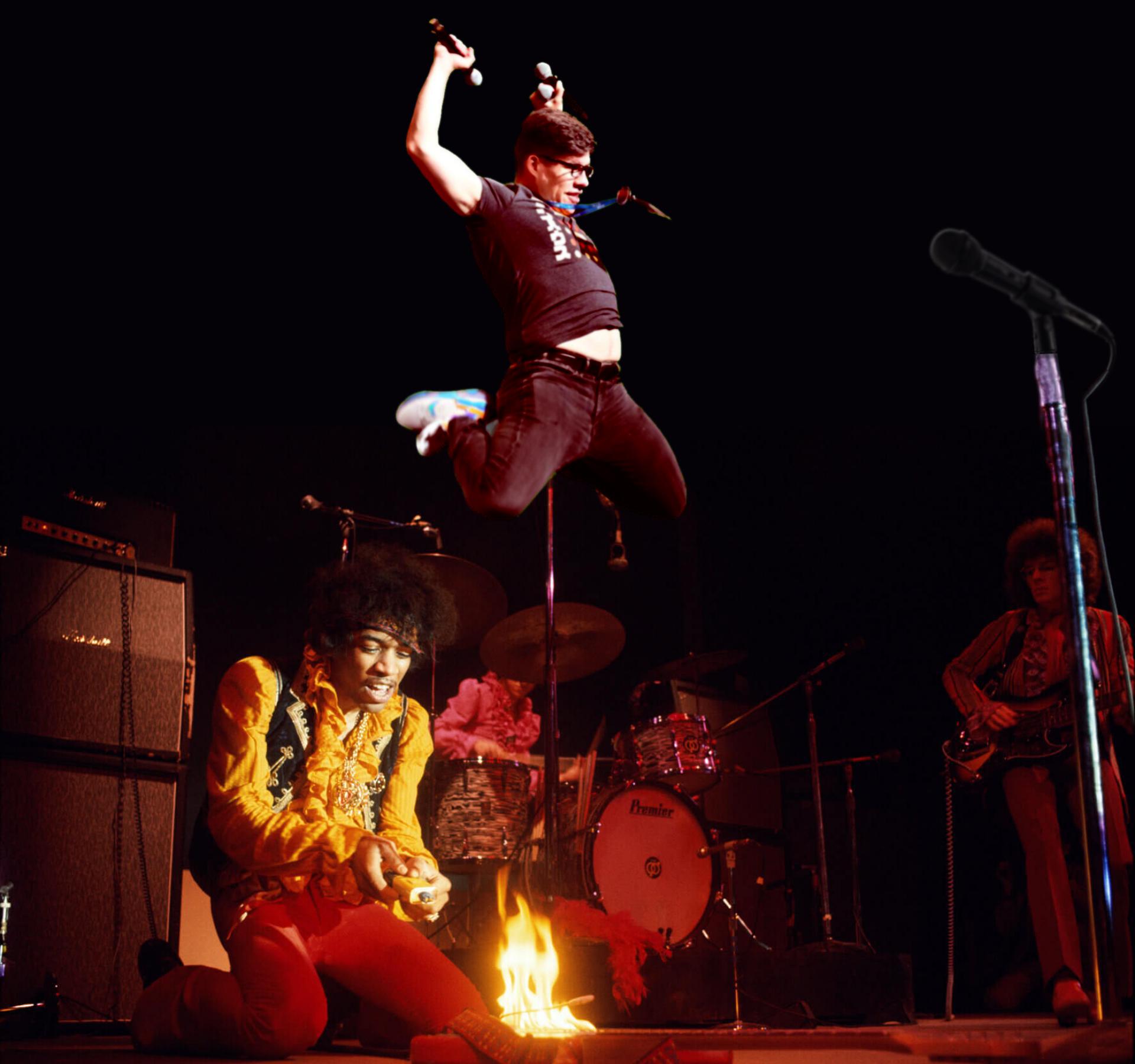 I remember when Lawrence helped Jimi Hendrix bring down the house at