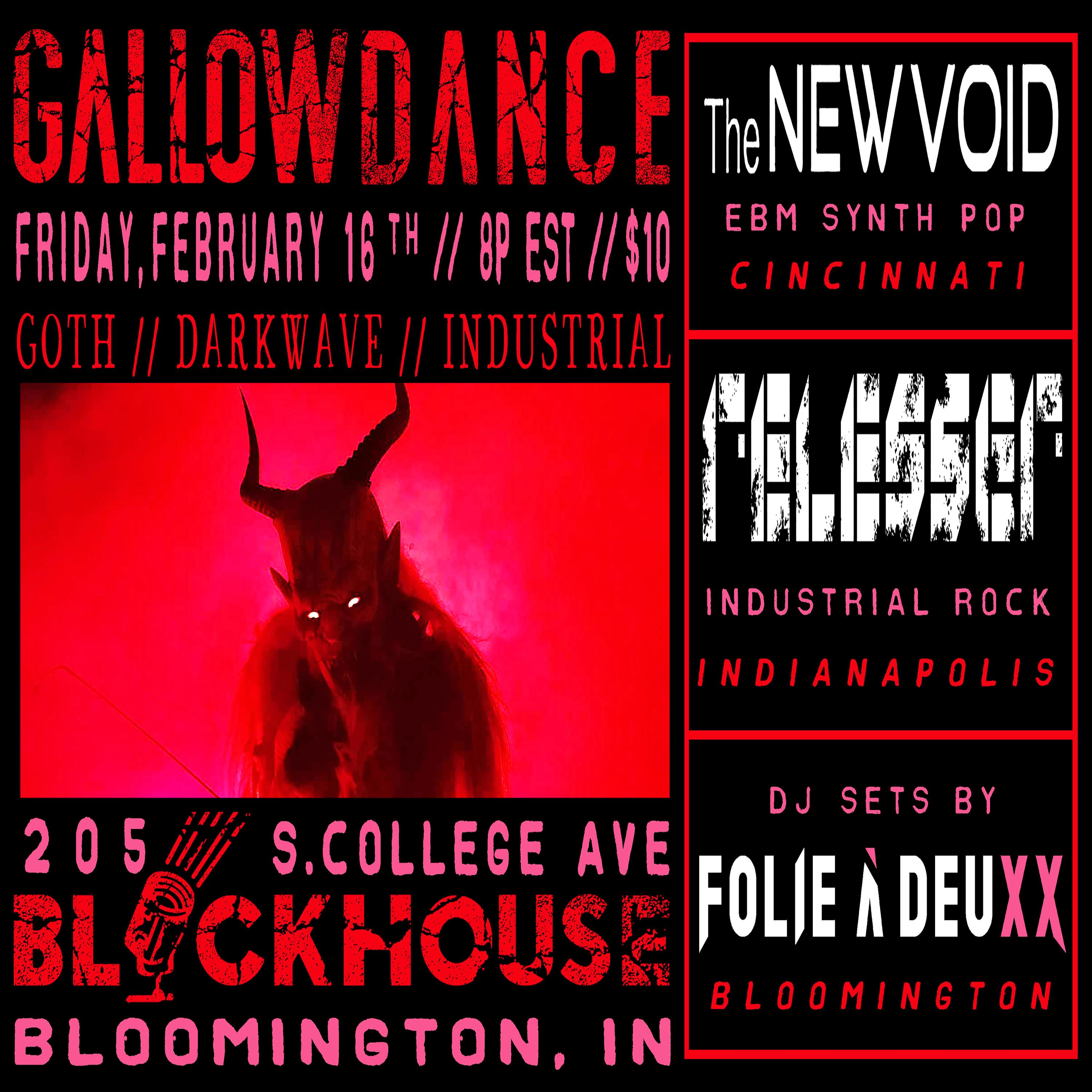 Gallow Dance Lonely Hearts Edition Blockhouse Bar Bloomington Goth