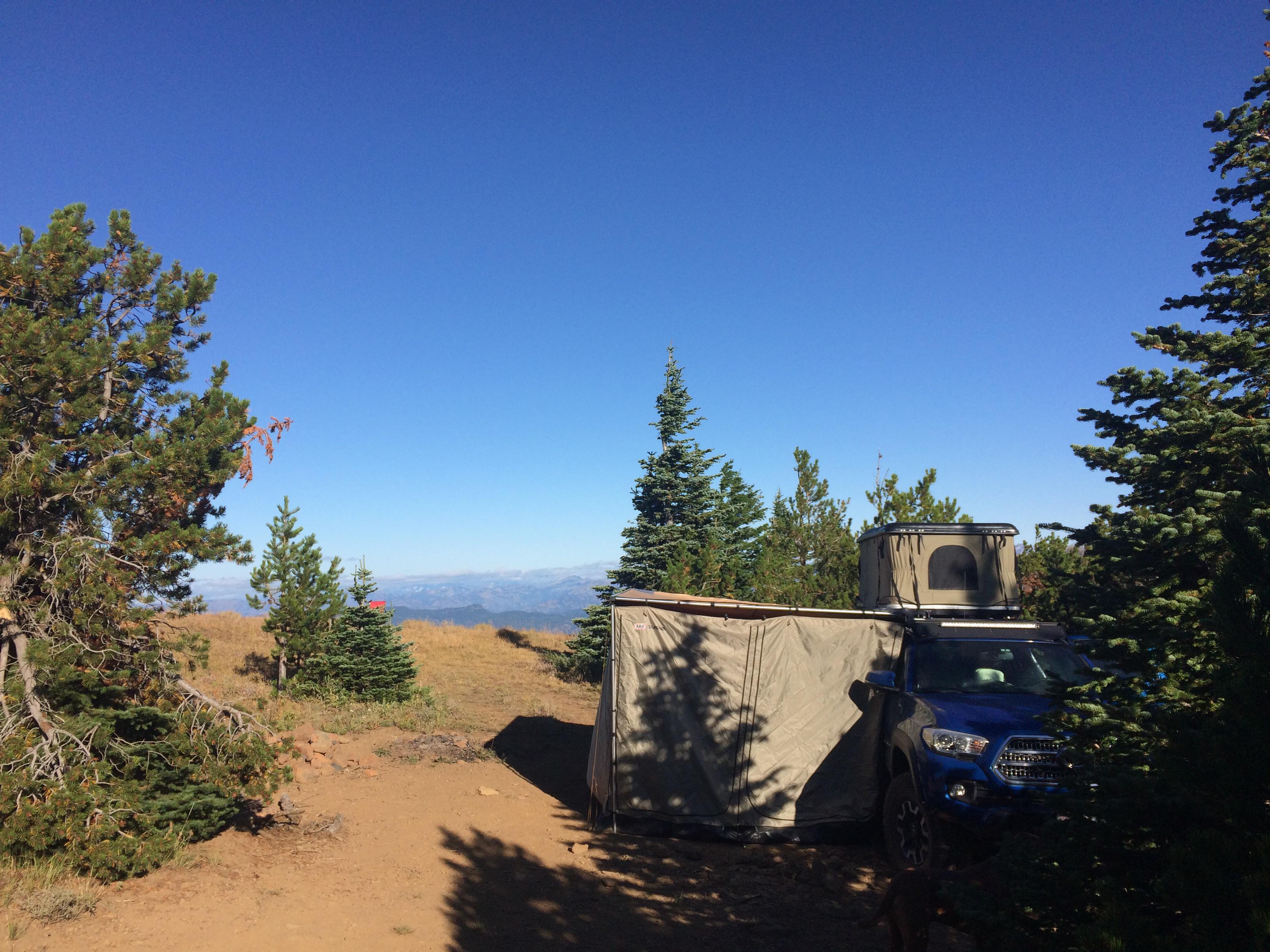 Camped on Table Mountain last night clear and very windy. Near