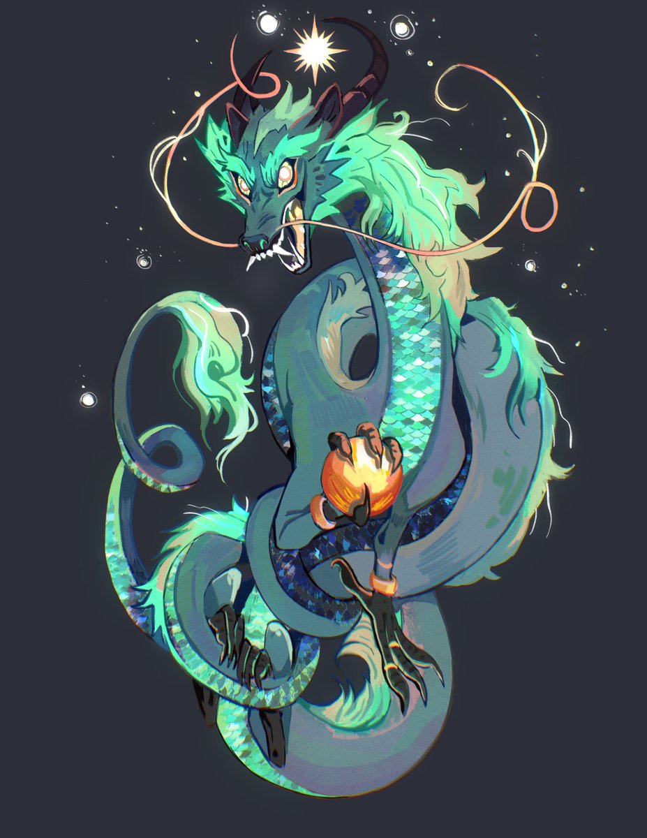 [OC][Art] The Yongwang illust aranyaksha, Dragon Gods of Korean