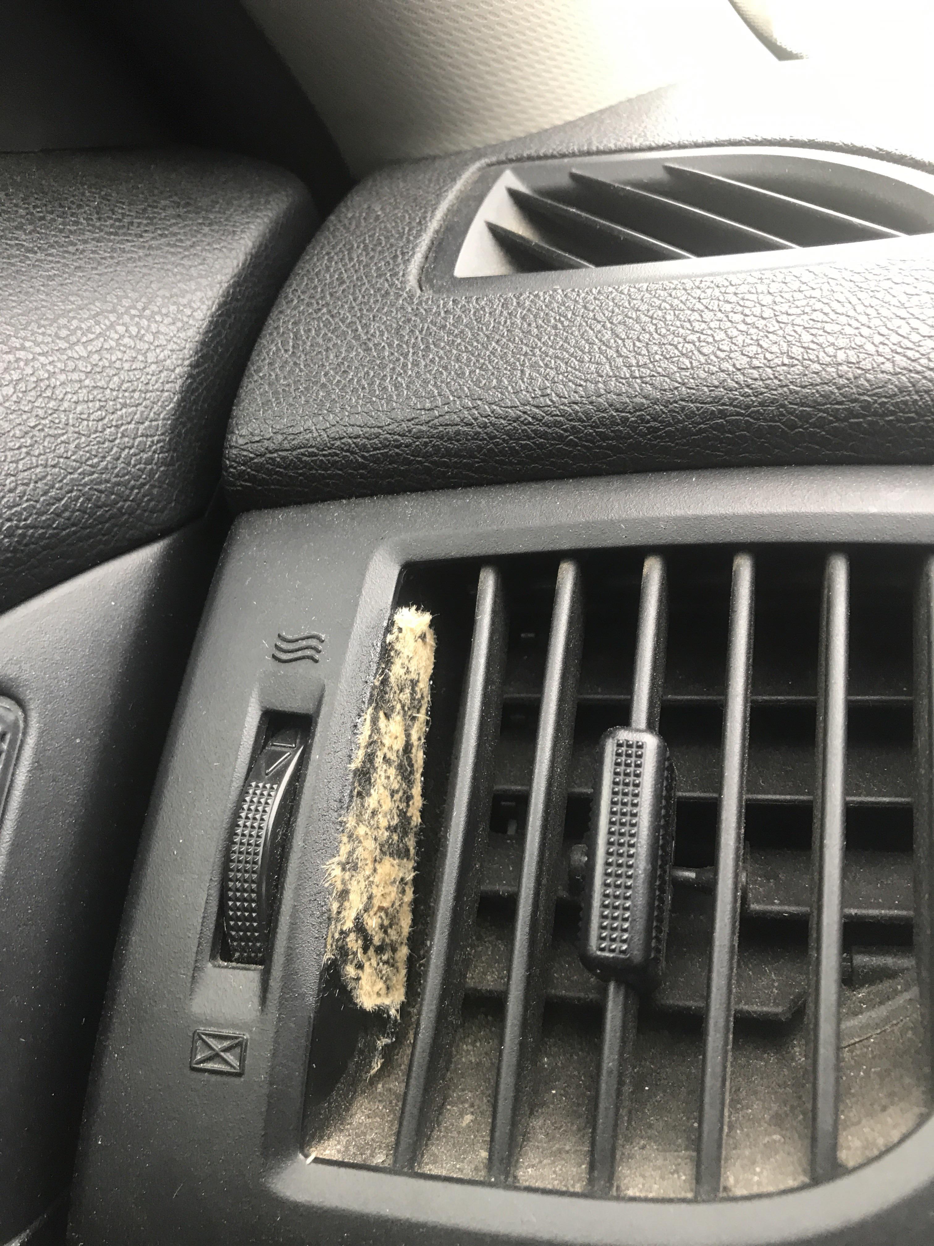Anyone know how to fix this? The past owner put the air fresheners and