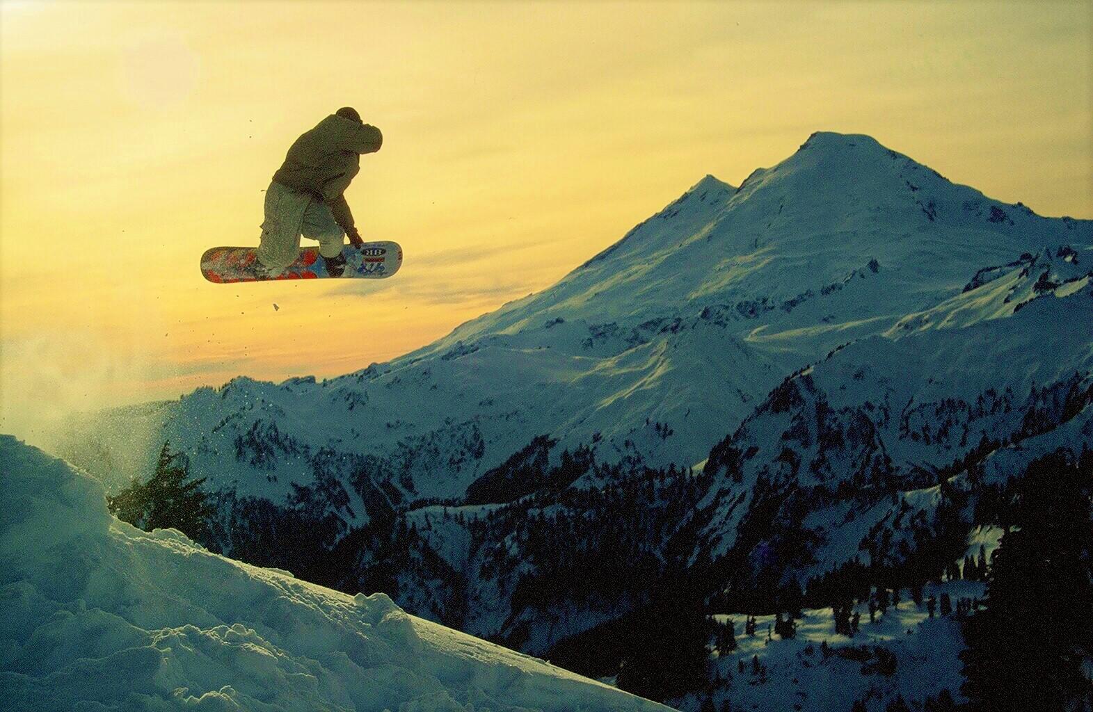 Sunset Mt.Baker backcountry r/snowboarding