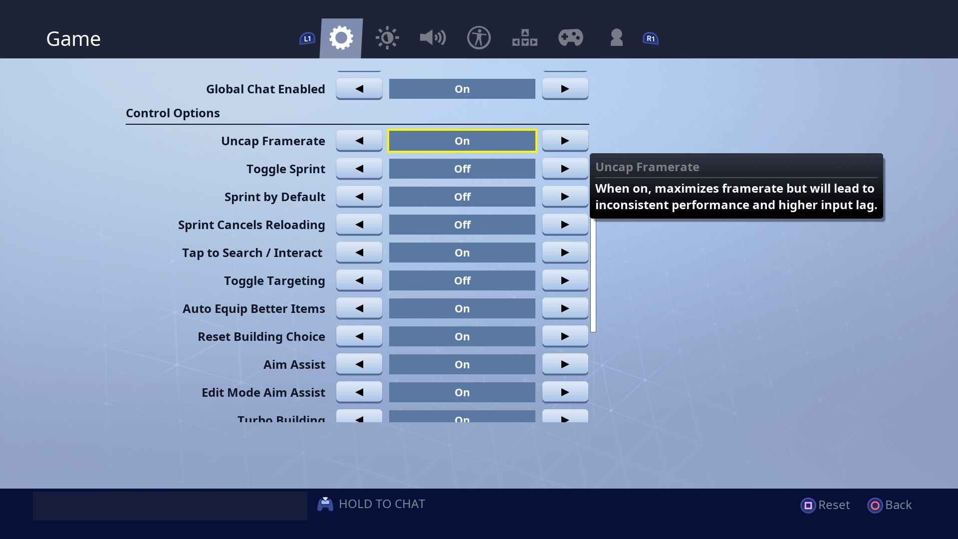 PSA To All Console Players You can uncap your framerate for smoother