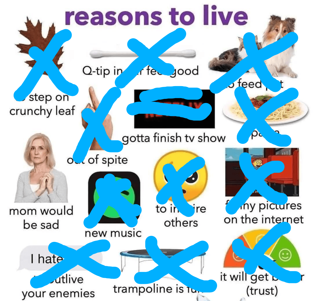 Not much is there... r/depression_memes