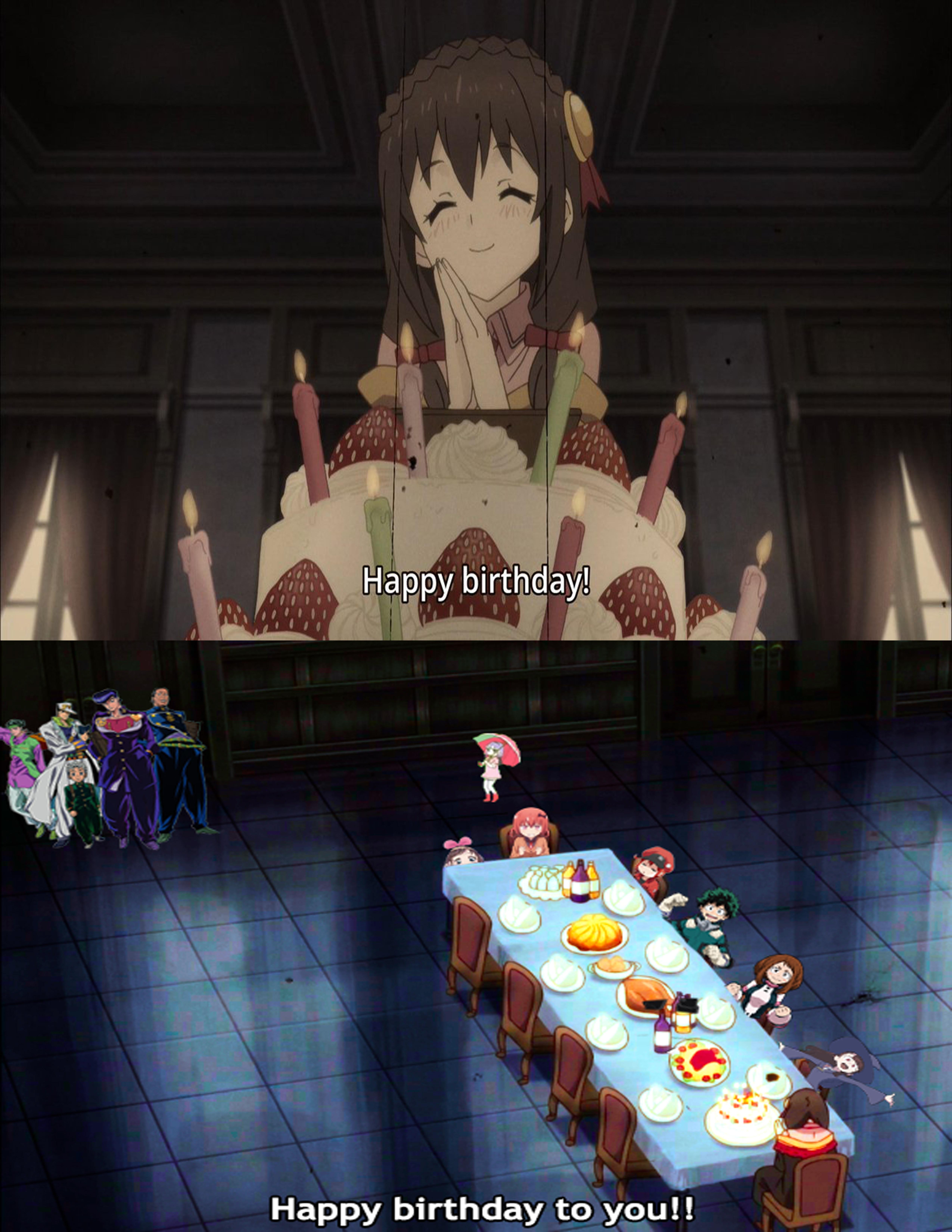 The birthday she deserved. Animemes