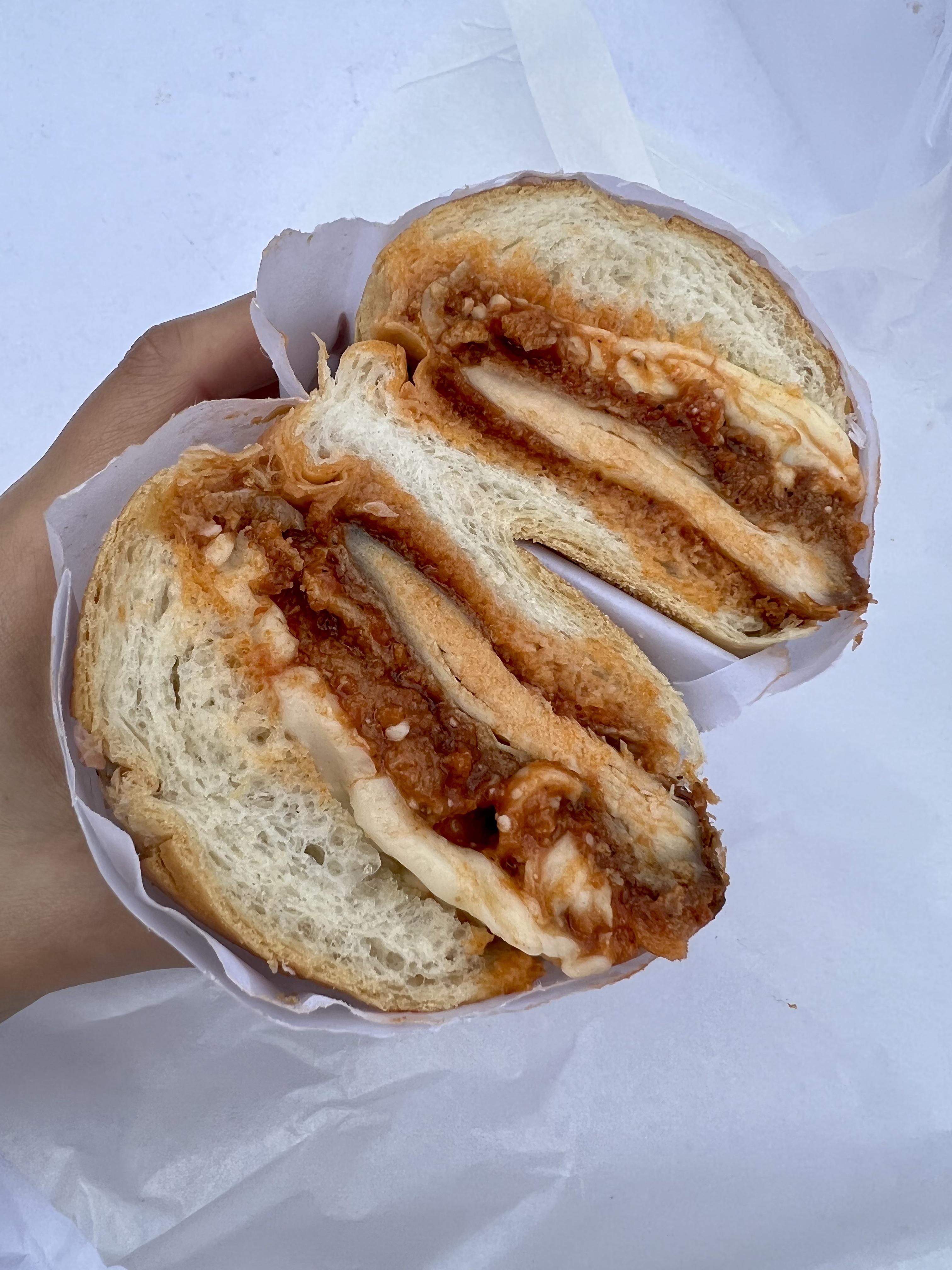 Chicken Parm Hero from Defontes redsauceamerica