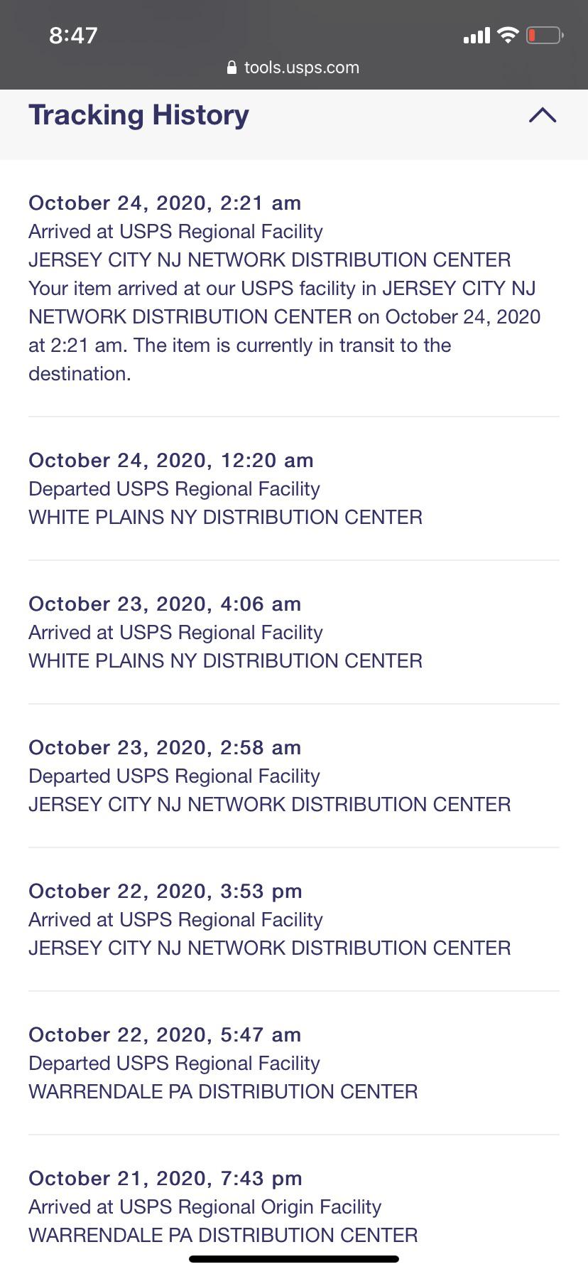 Does any one know what is going on with my package? I live 30 min from