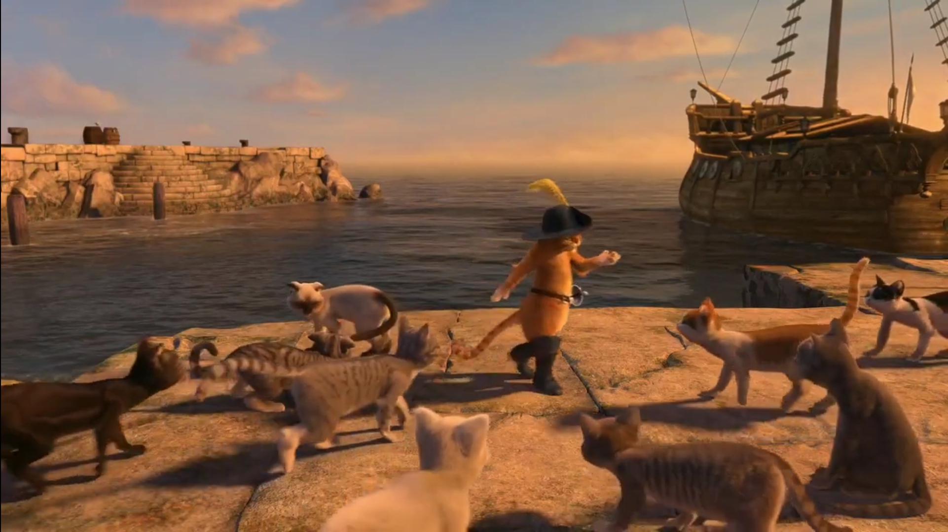 In Shrek The Third (2007), Puss in Boots is shown to have relationships