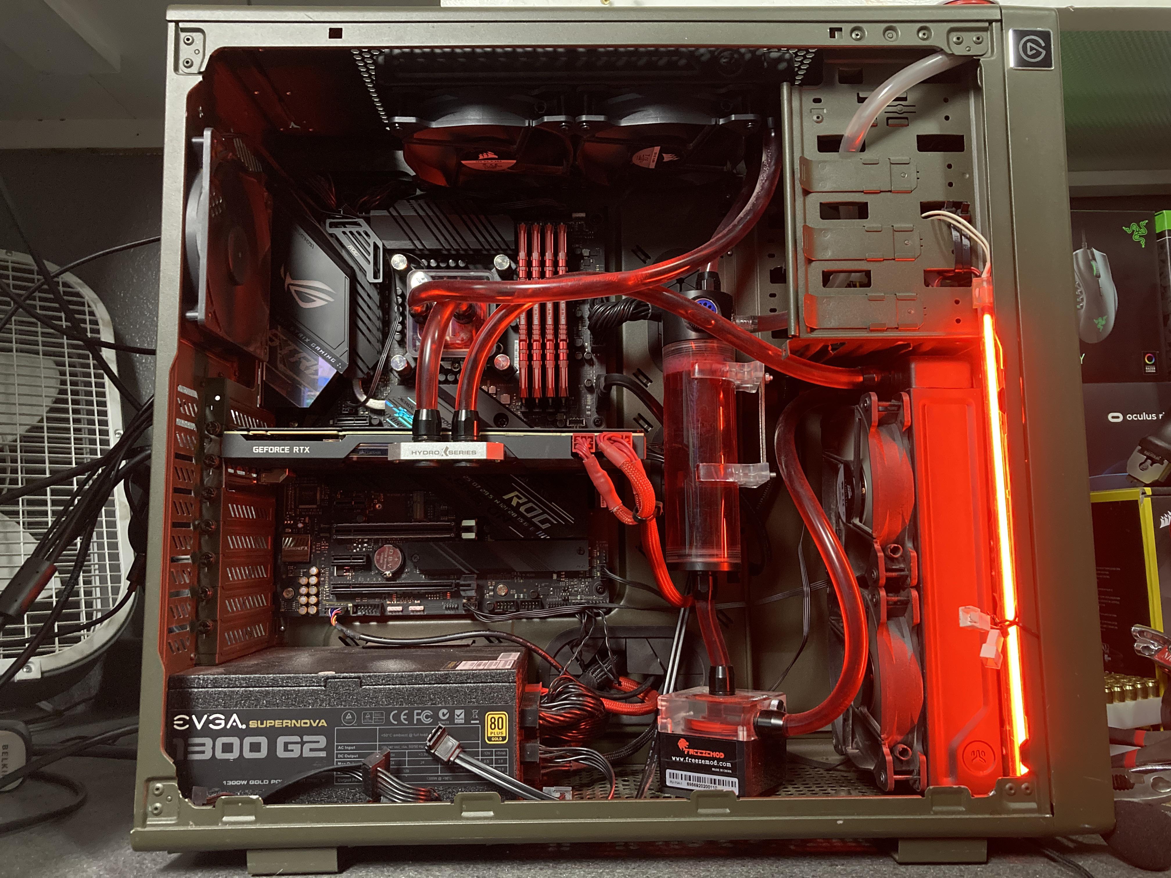 Enough cooling? 10850k 5.0ghz 1.30v across all cores. Custom water