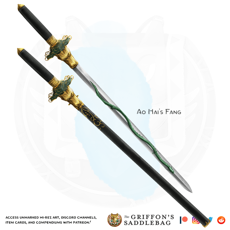 {The Griffon's Saddlebag} Ai Hao's Fang Weapon (longsword) r