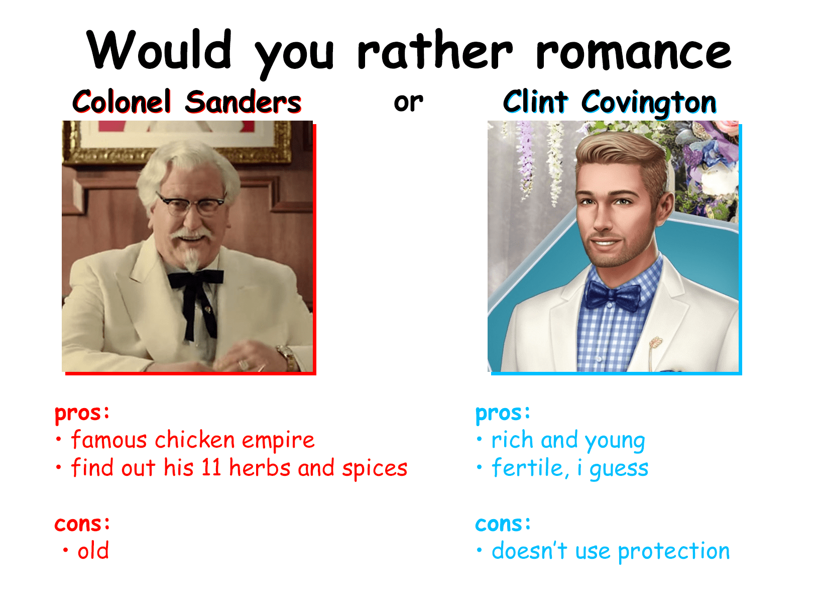 would you rather... r/Choices