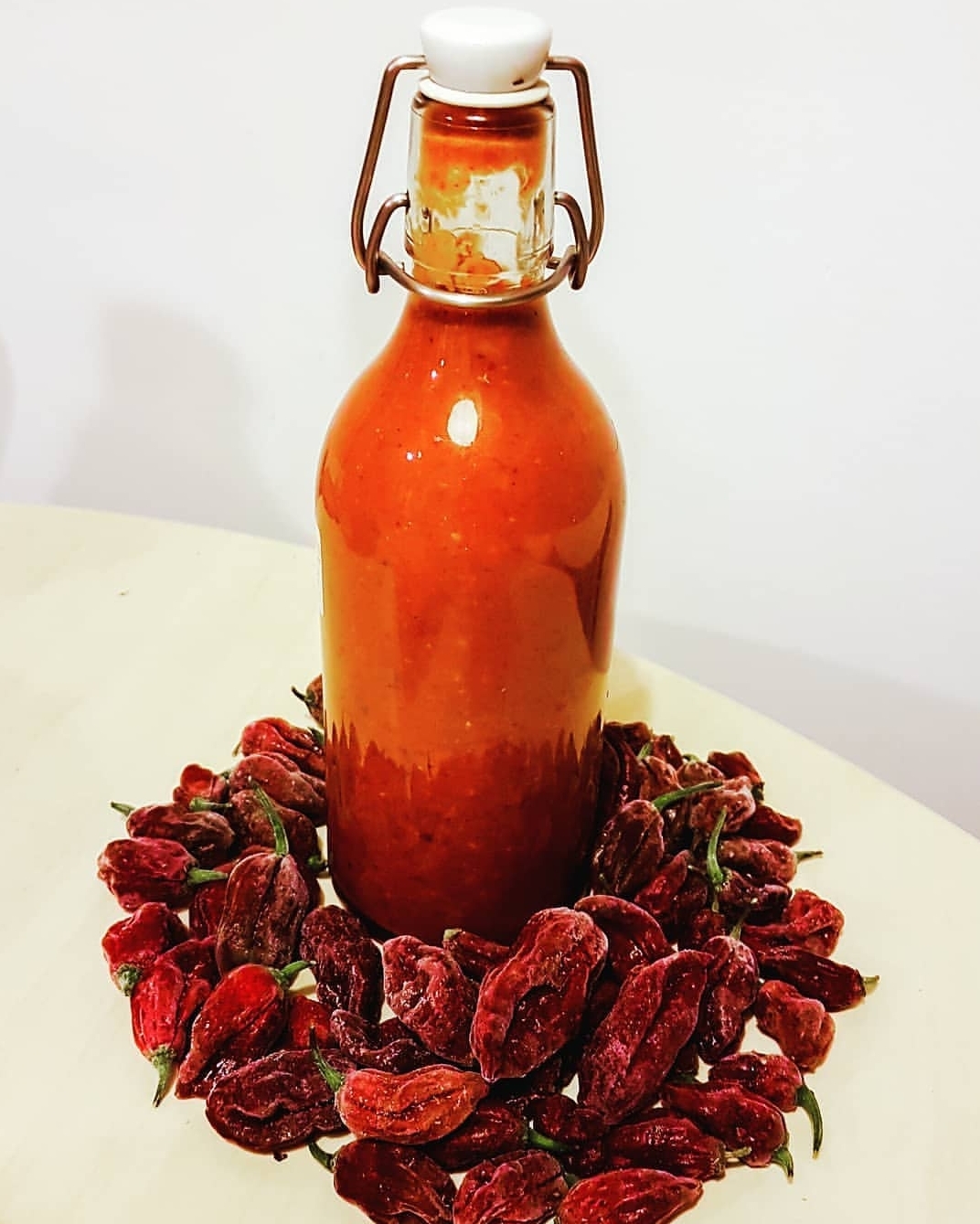 Smoky superhot sauce with homegrown Chocolate Ghost Peppers r/HotPeppers
