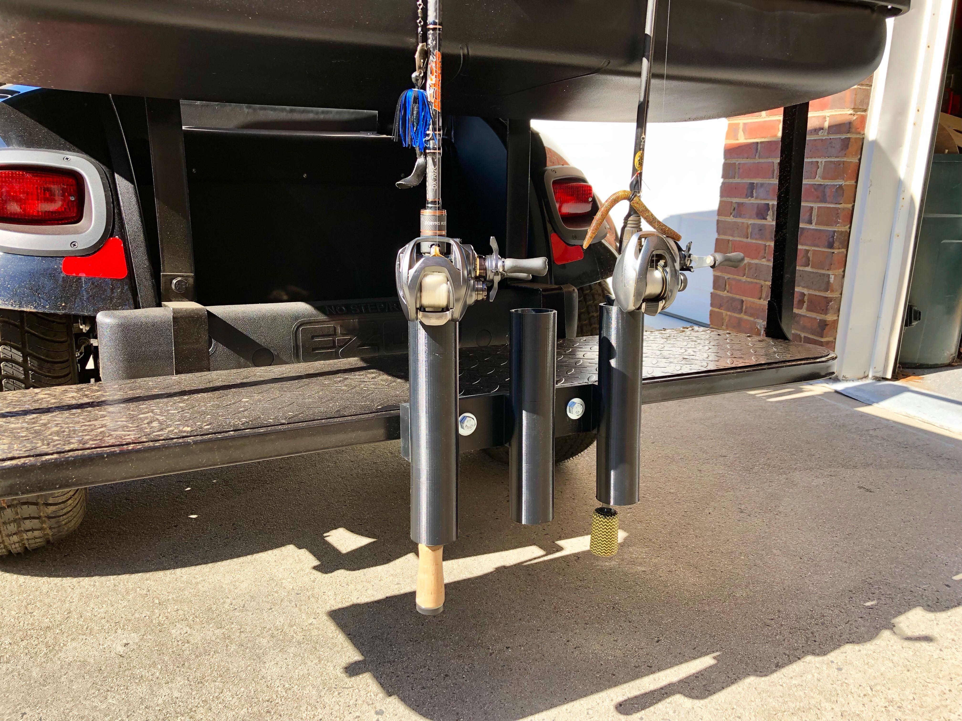 Fishing rod holder for a golf cart r/functionalprint