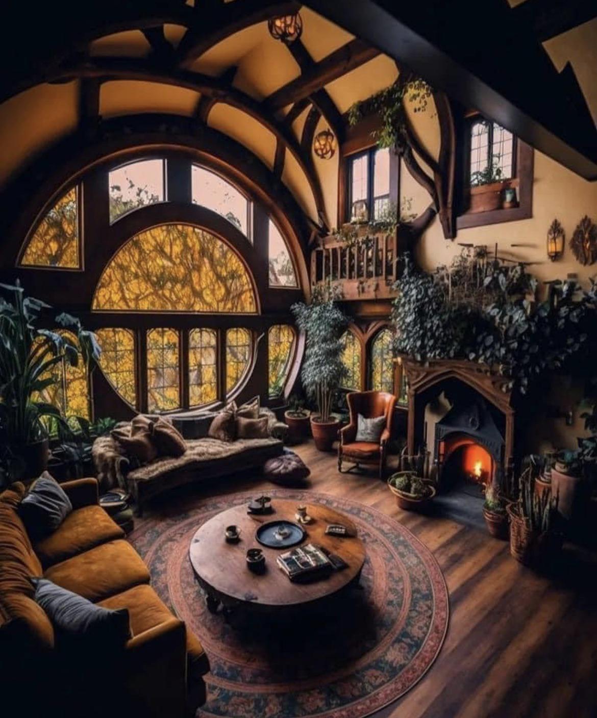 Lovely cottagecore/fairycore living room r/cottagecore