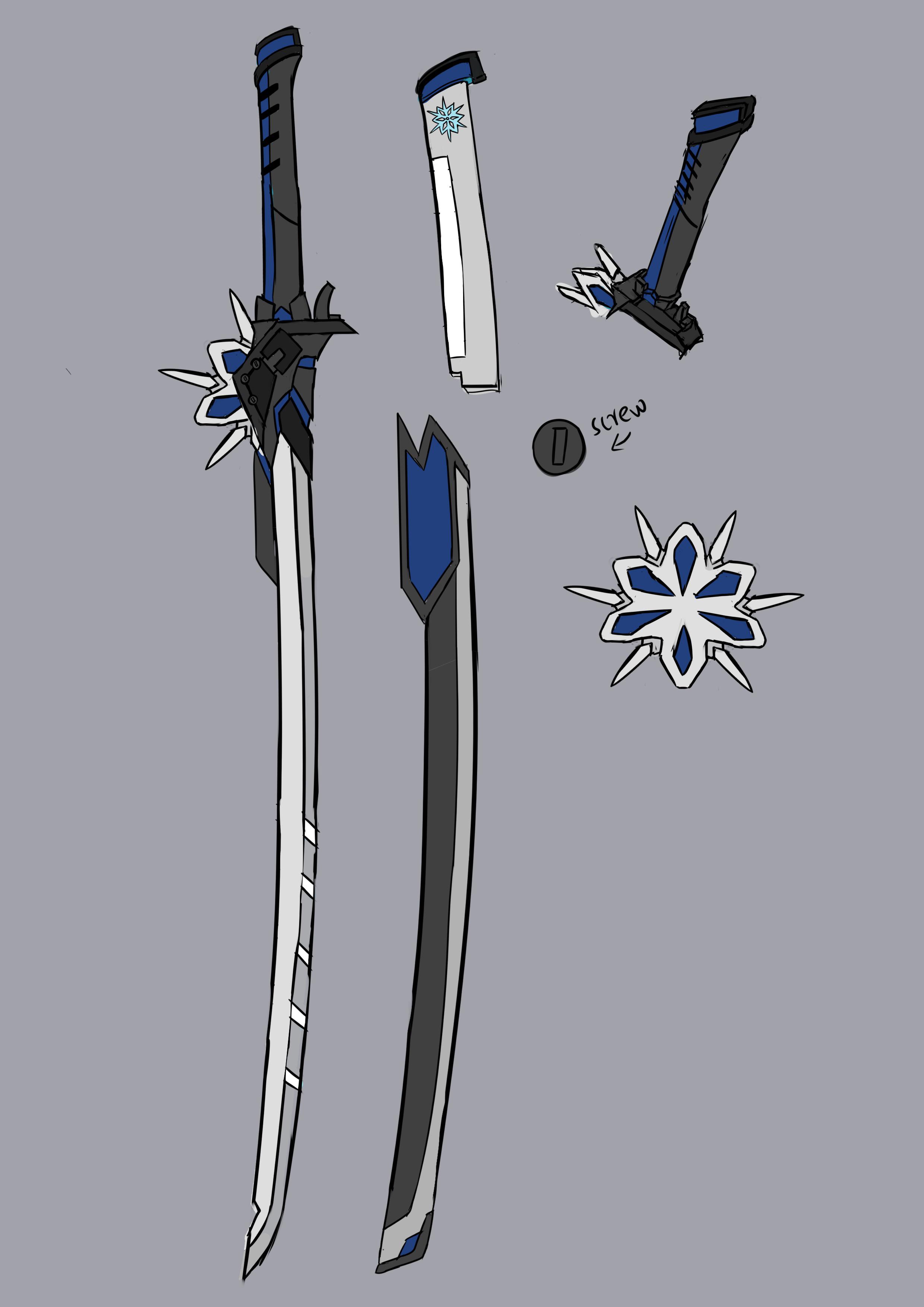 【印刷可能】 katana rwby oc weapons sword 294835