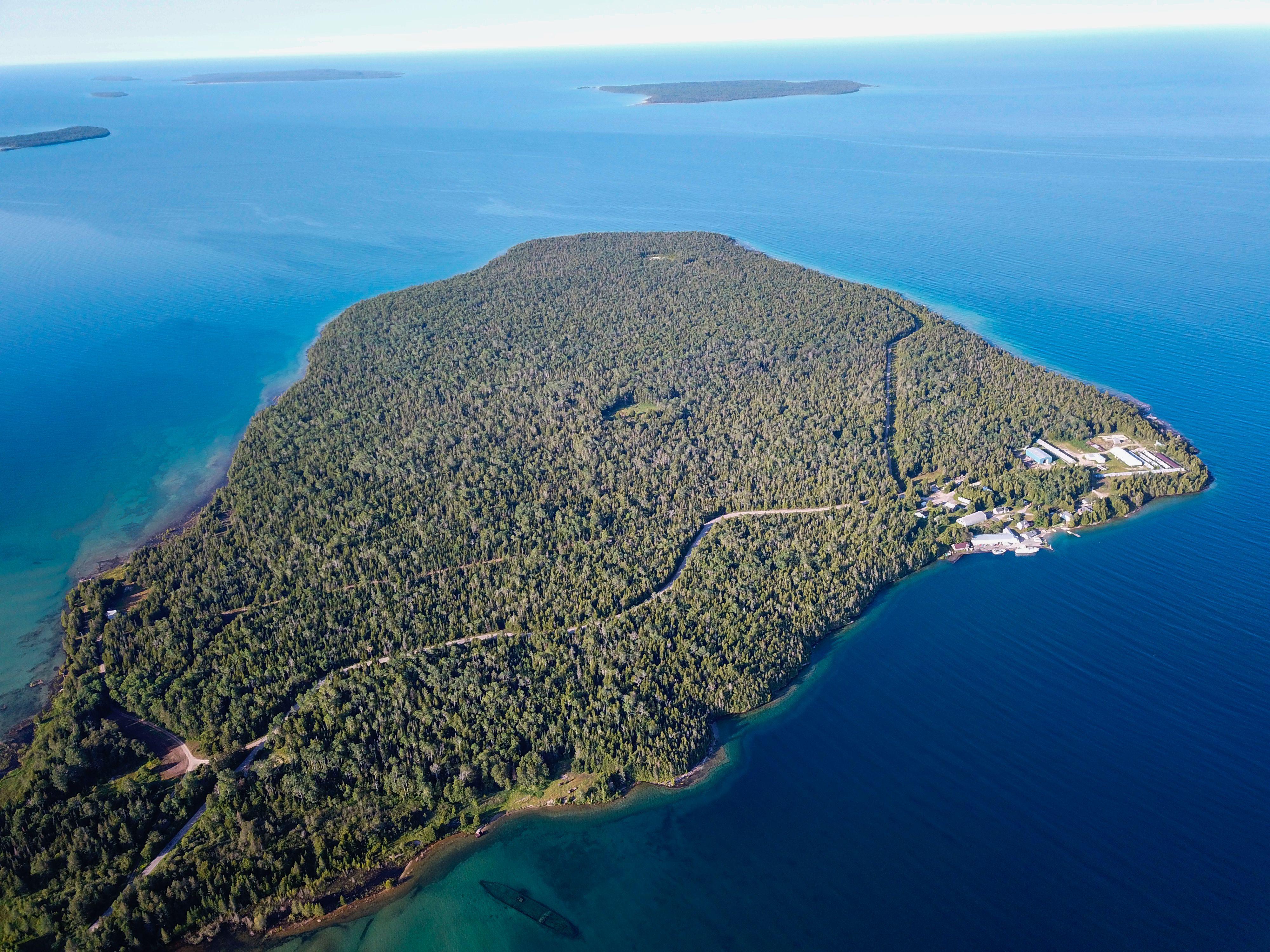 Took this drone shot last summer of Burnt Island, just off of