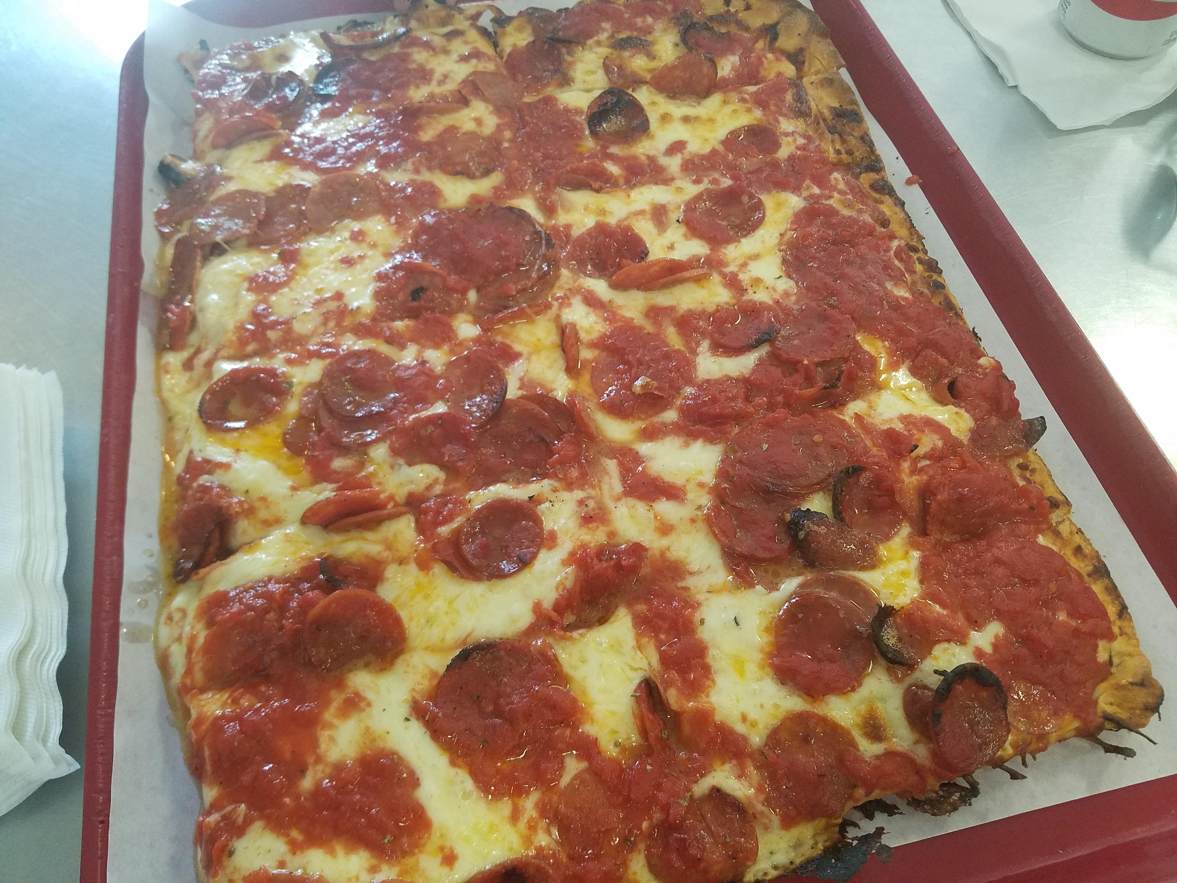 Extra cheese and pepperoni Casserta Pizza in providence RI r/Pizza