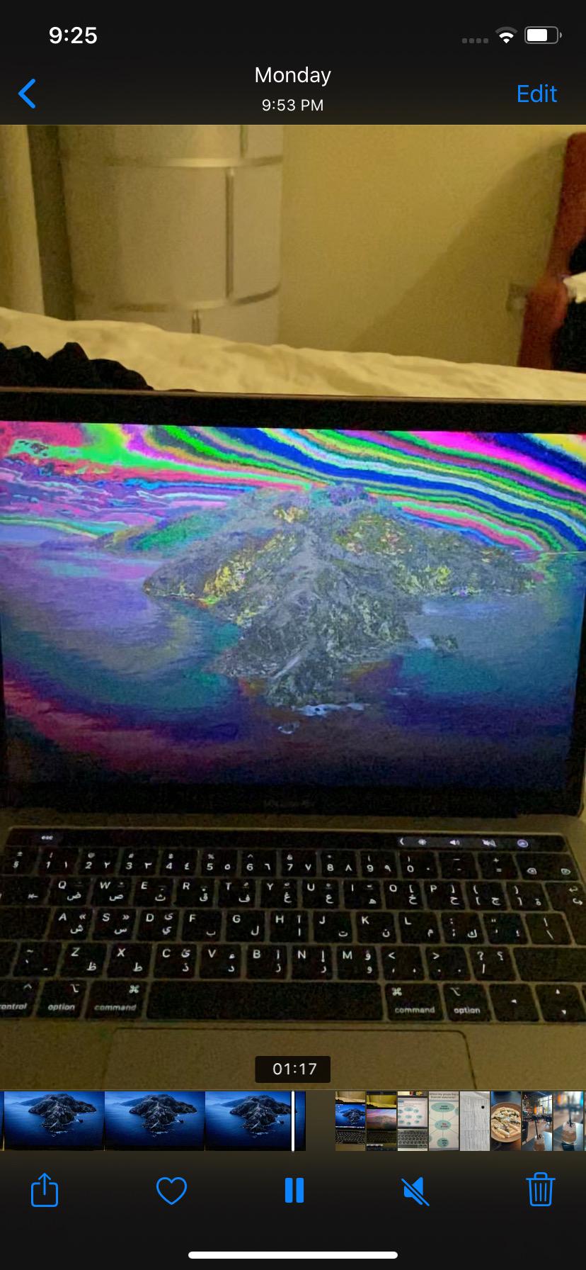 MacBook Pro 13 2019 Screen burning at shutdown (read comment) applehelp
