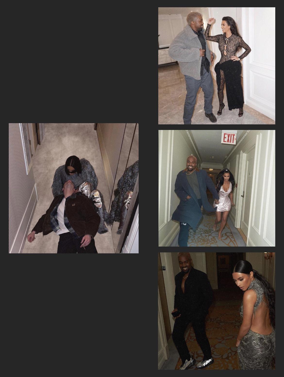Same vibe Kim seems to love the hallway photoshoot aesthetic?? KUWTK