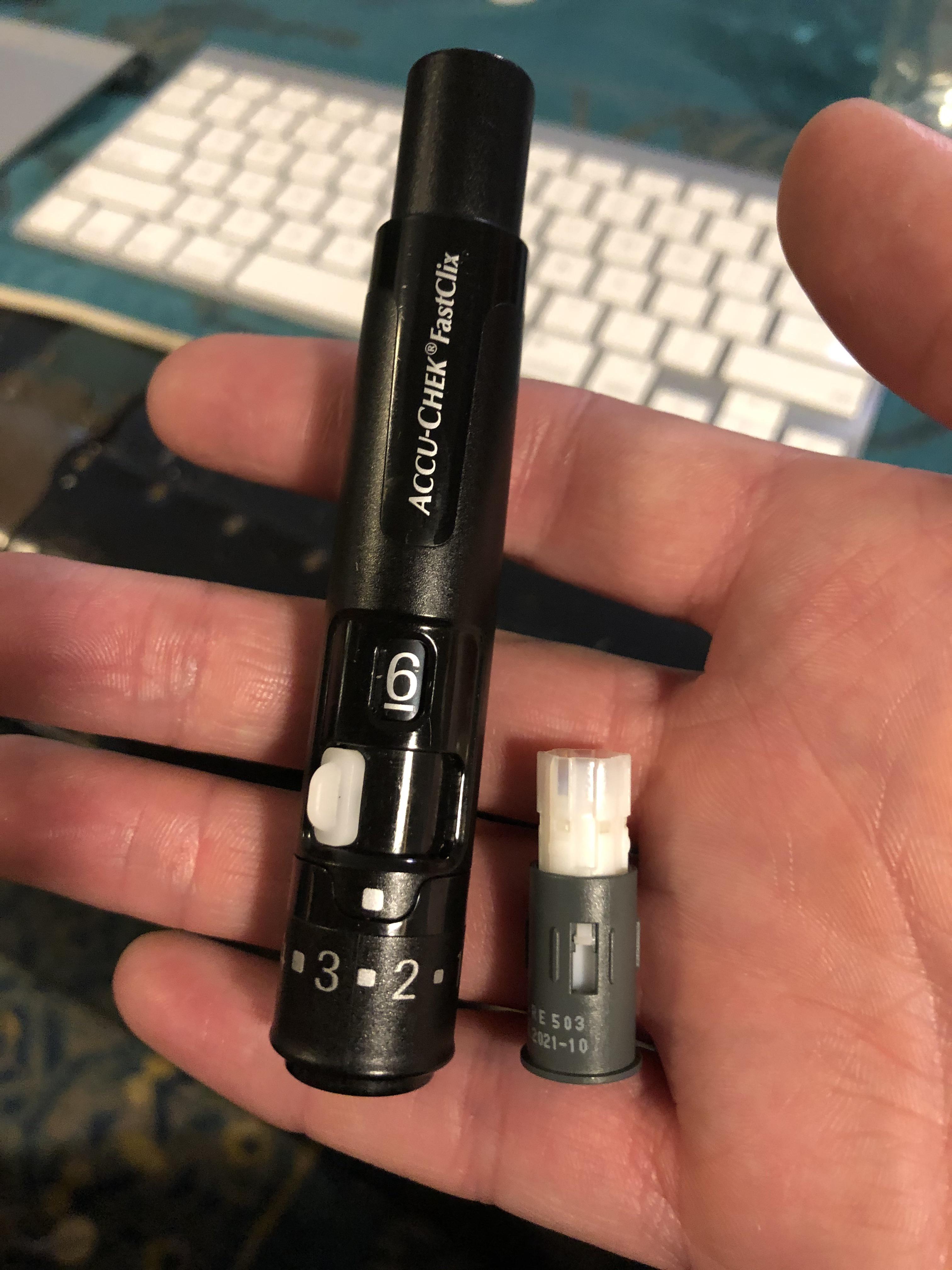 Got my wife an accuchek fast clix 2 years ago, anyone want to guess how many times she has