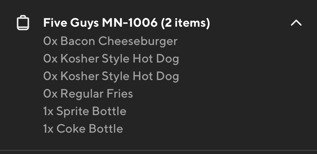 Had to triple check the order when they just handed me two drinks haha