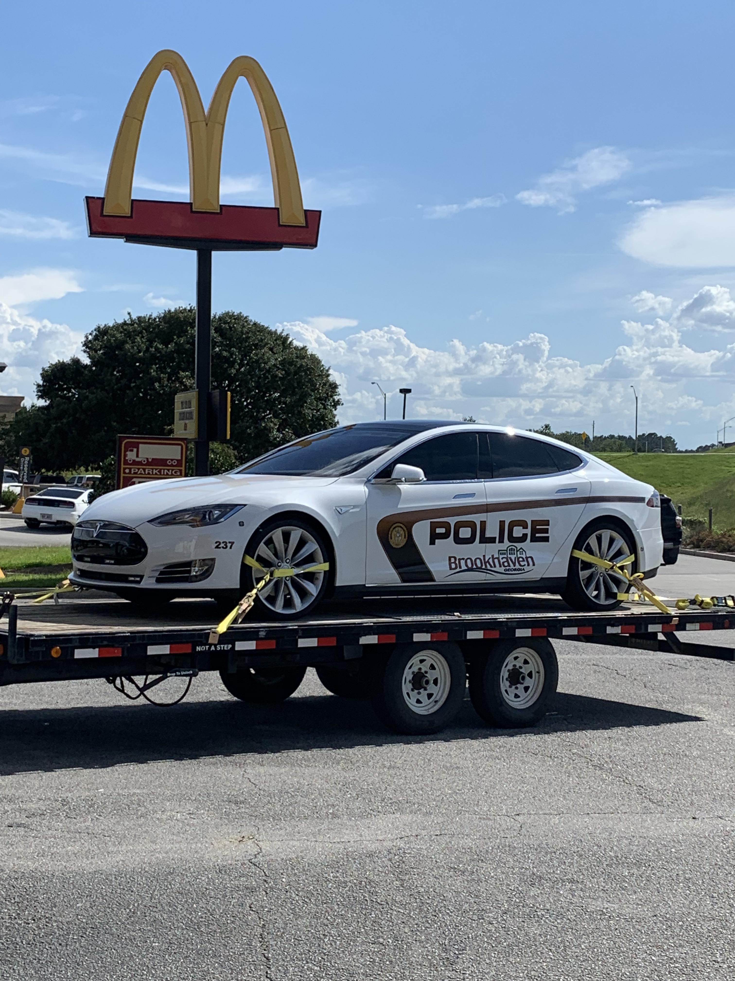 The Brookhaven Tesla in the wild. Metter, GA of all places. Atlanta