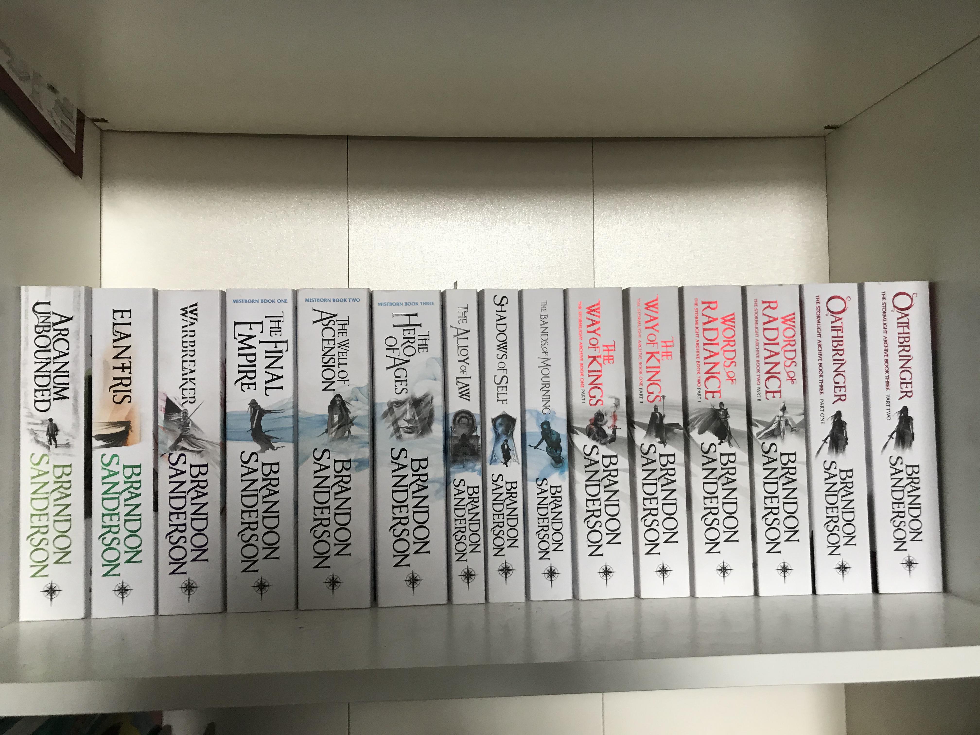 At long last, my Cosmere Collection is complete ️ r/brandonsanderson