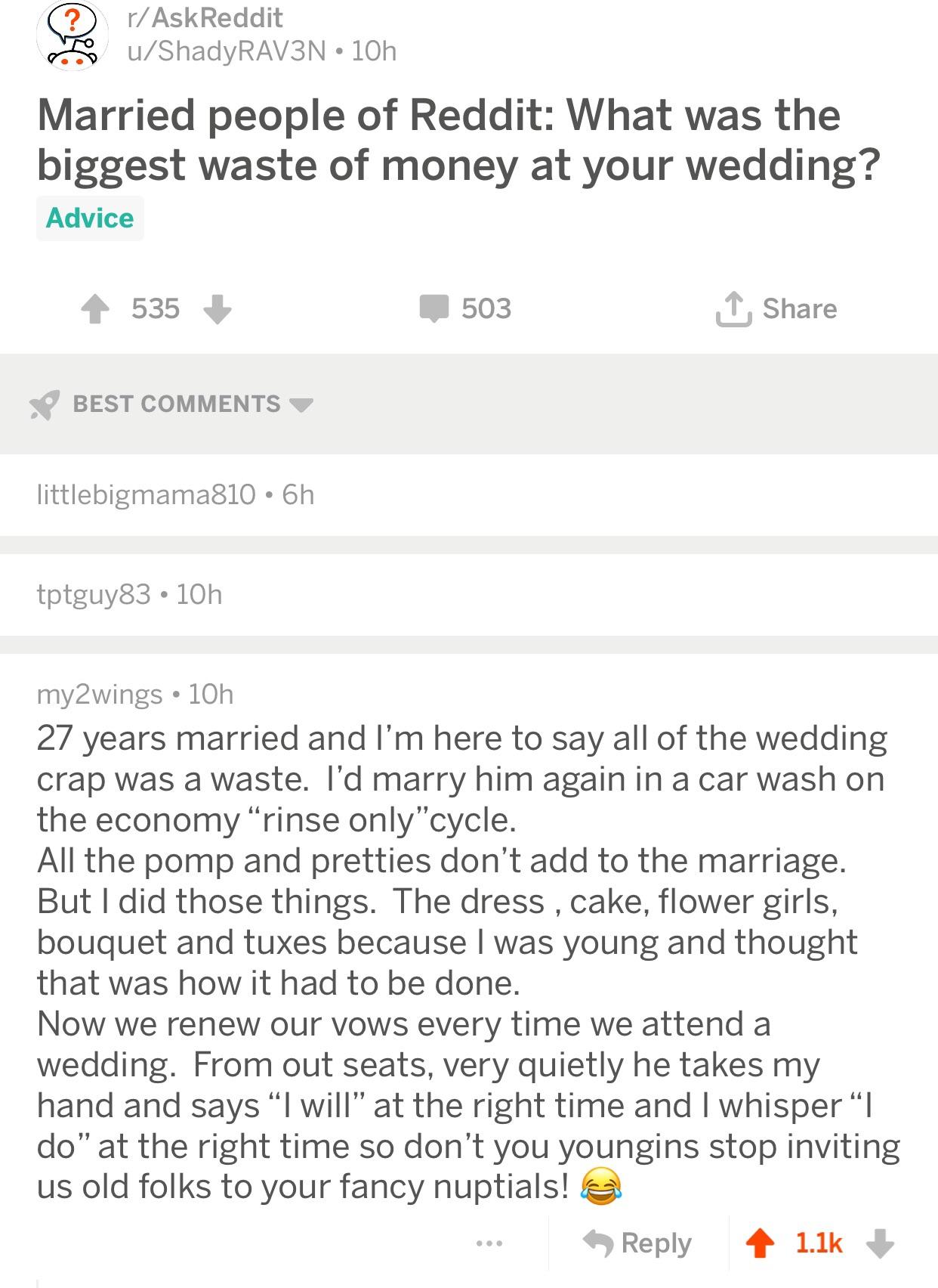 Renewing vows every chance they get.