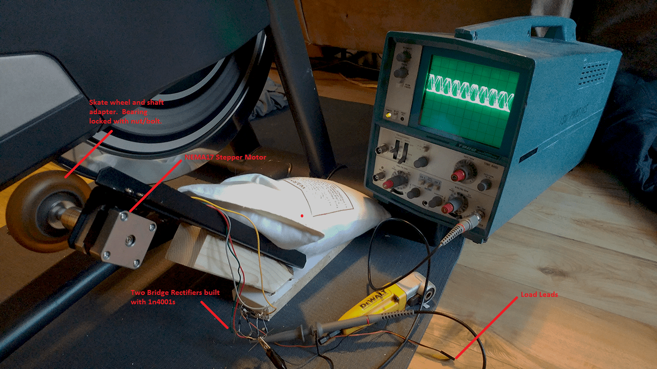 How to deal with overvoltage on DIY stationary bike generator? r