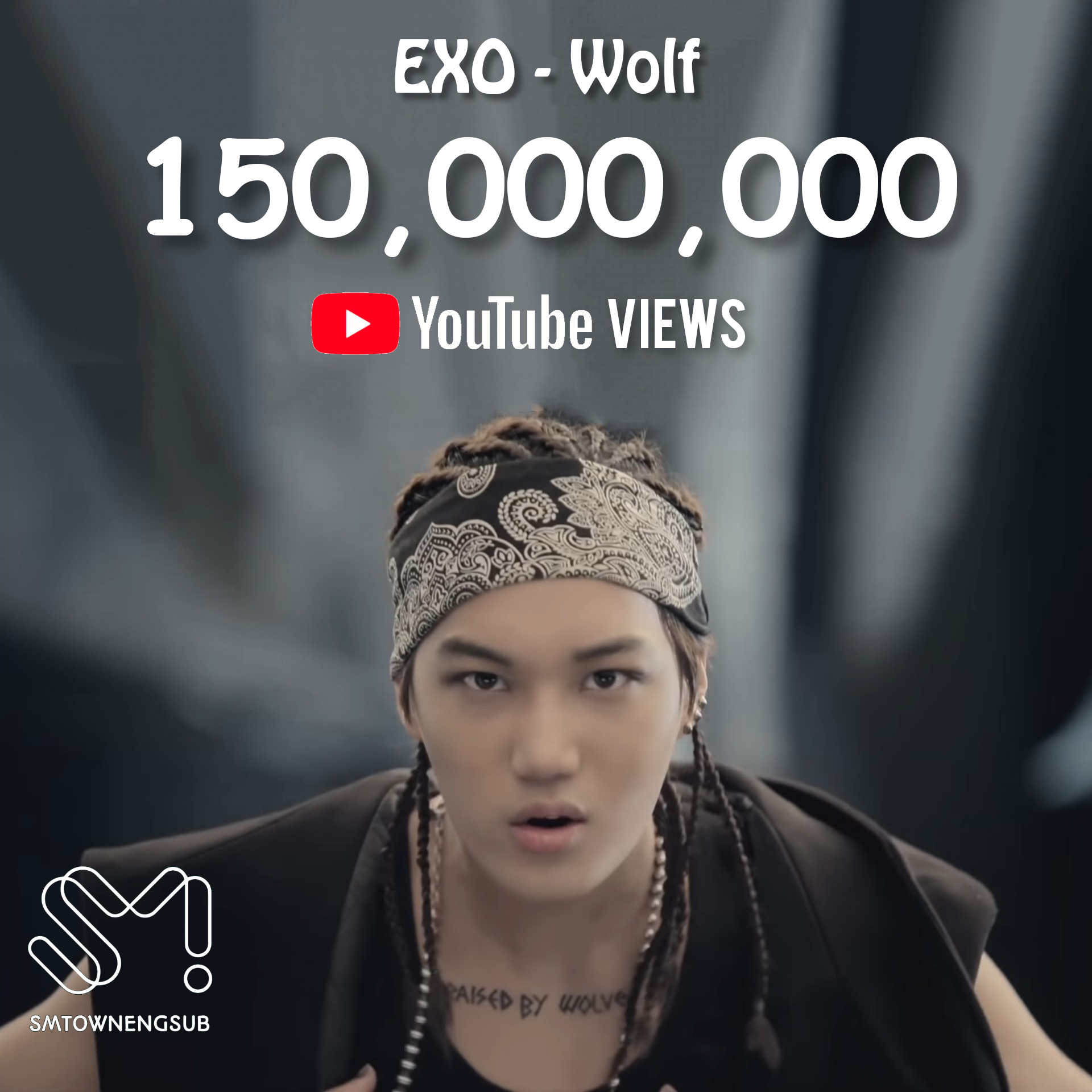 EXO's "Wolf" (Korean ver.) their 9th group music video to hit