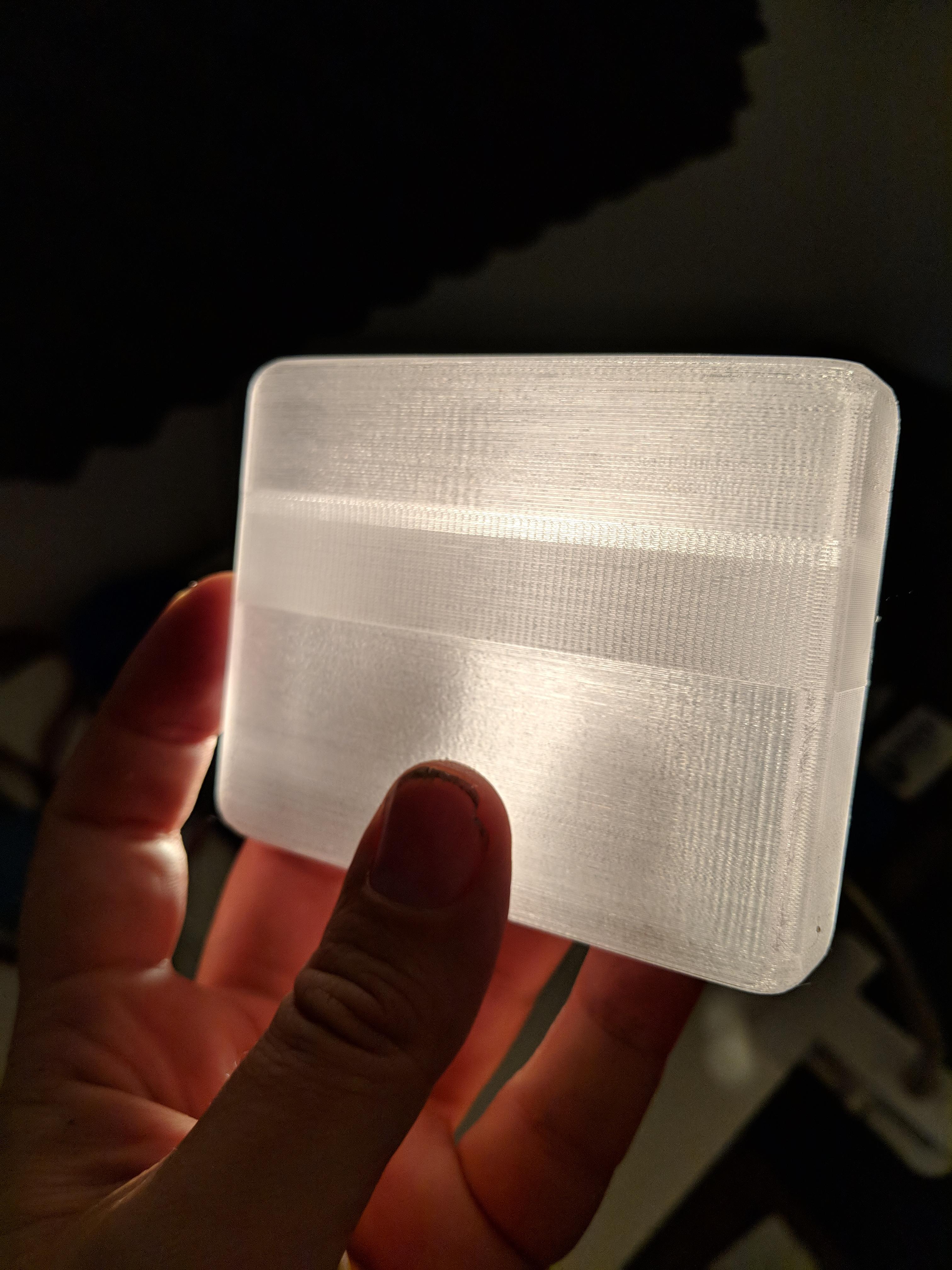 CashCase wallet in clear PETG ! 3Dprinting