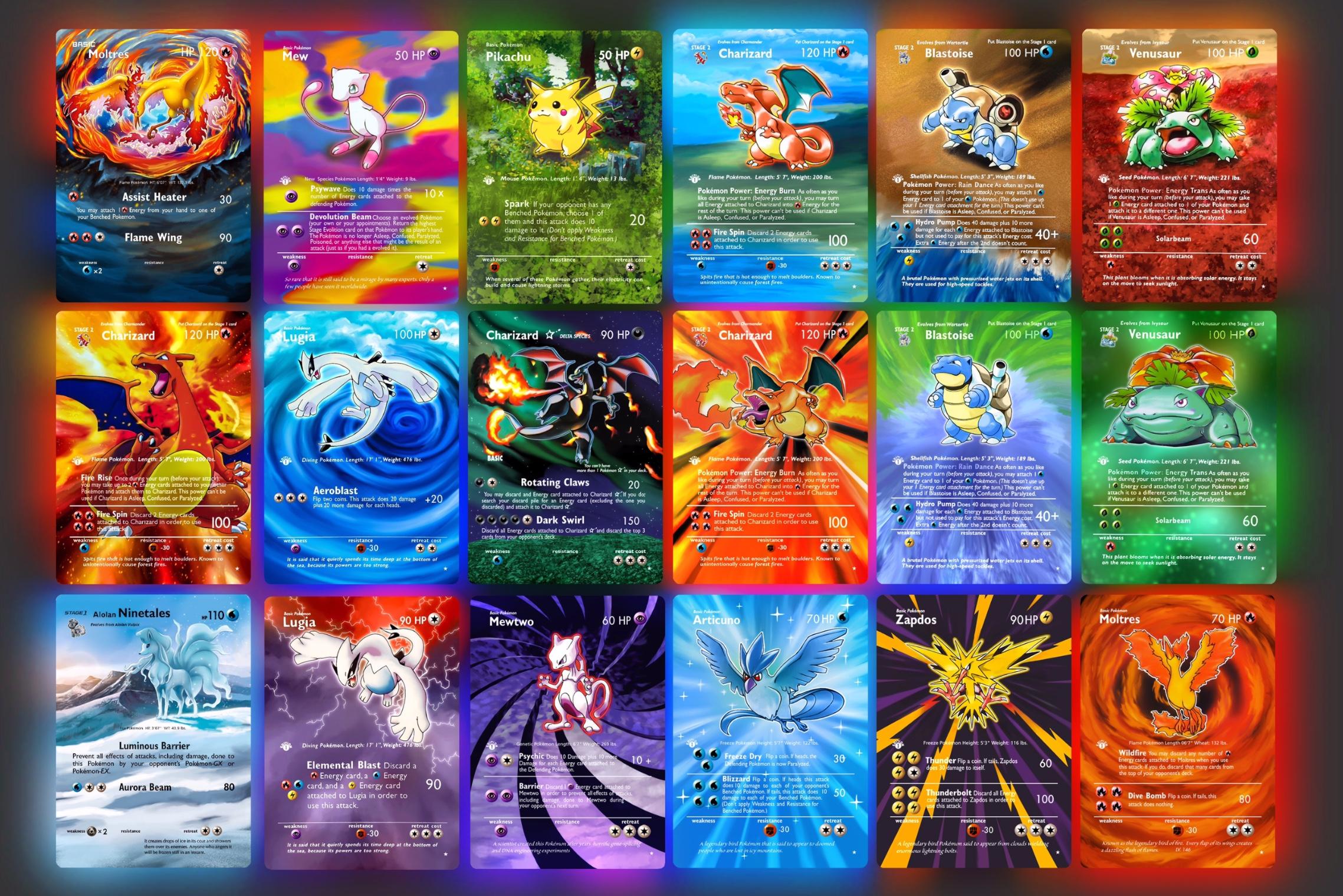 [Digital] First batch of my extended Pokemon card full arts r/pokemon