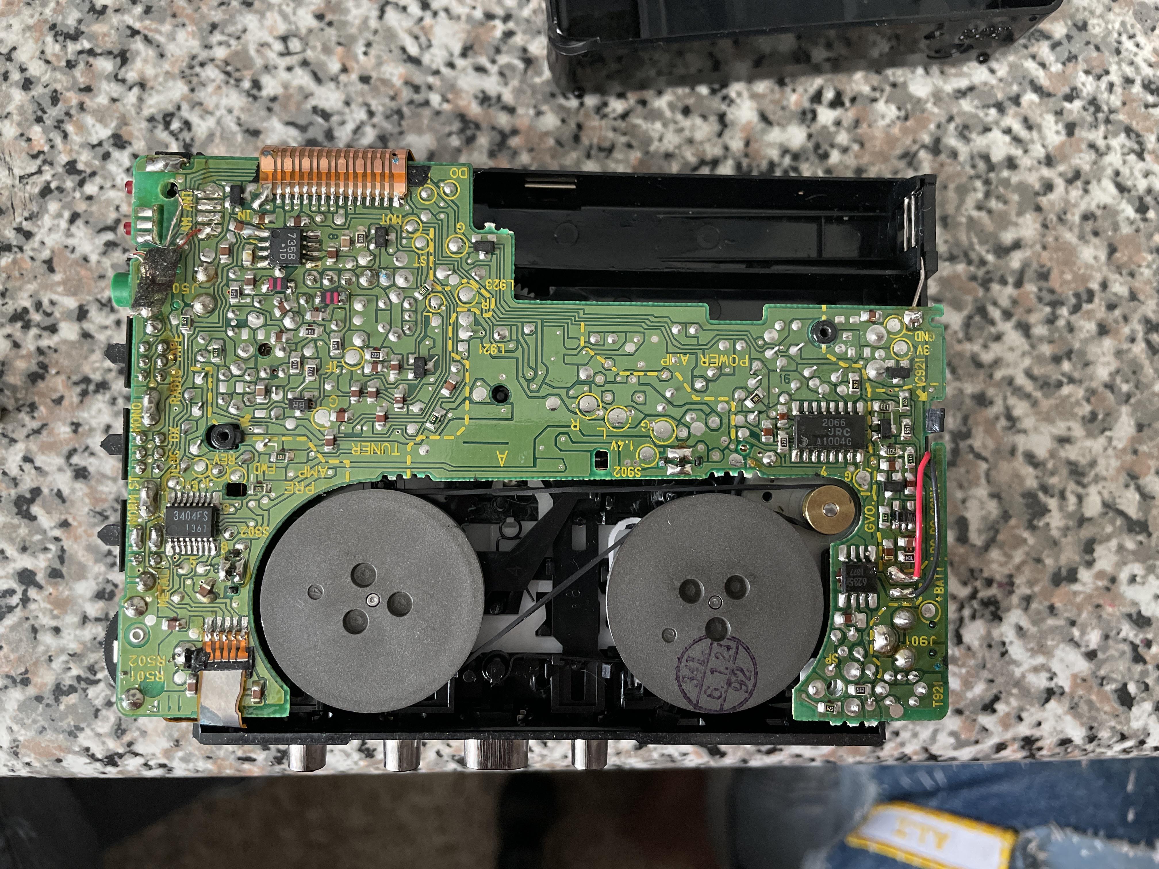 Walkman Wont Turn On just replaced the belt and now the whole thing won