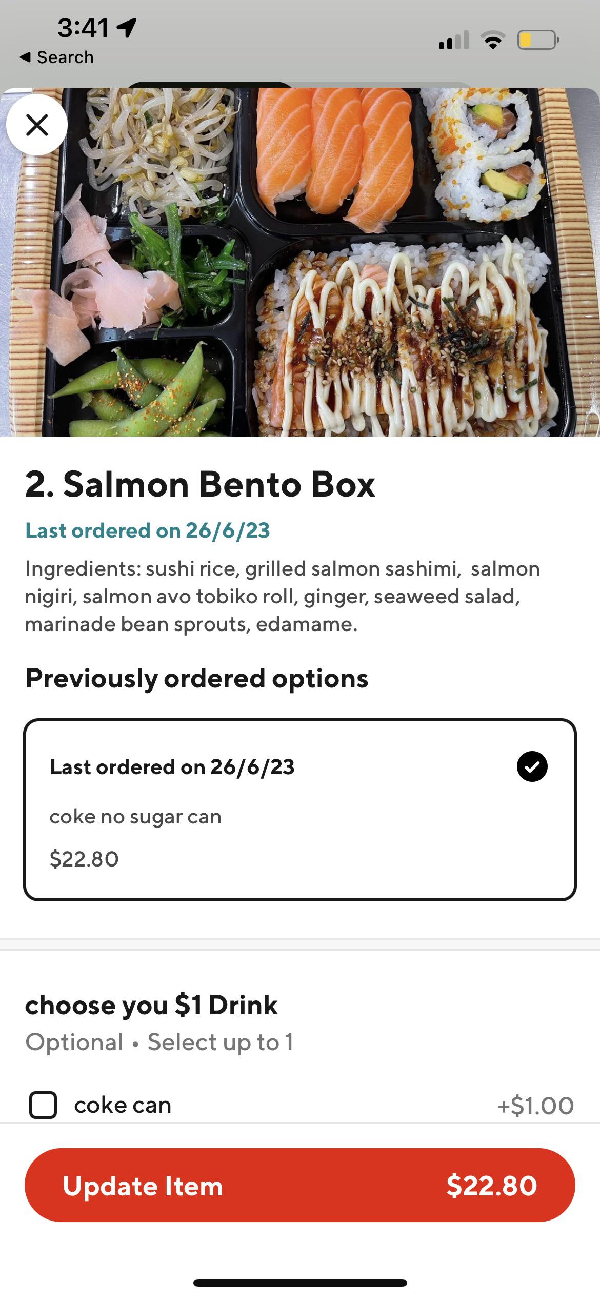 How many calories in this salmon bento box r/caloriecount