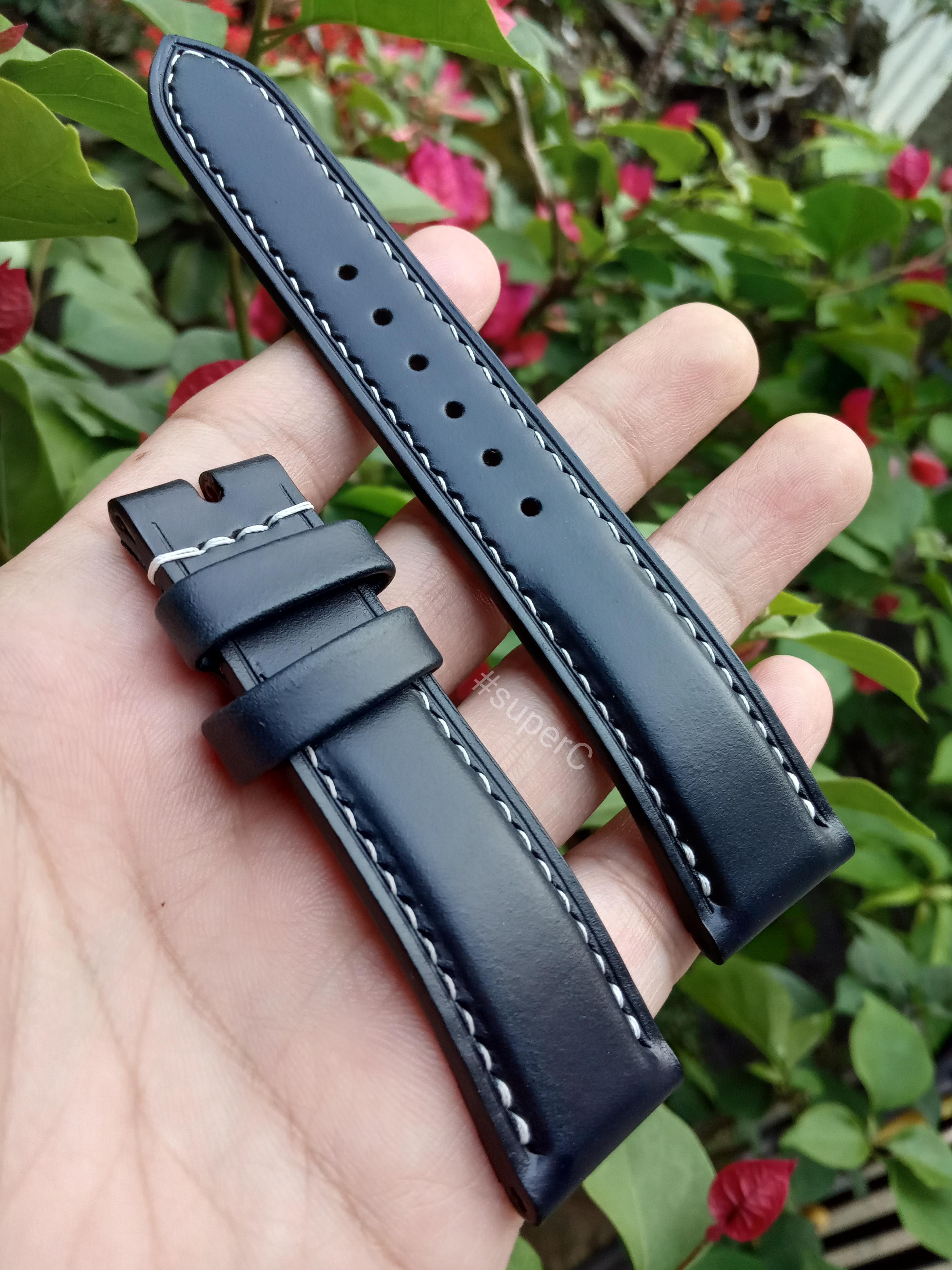 Chromexcel watchband in Dark navy r/HandmadeWatchbands