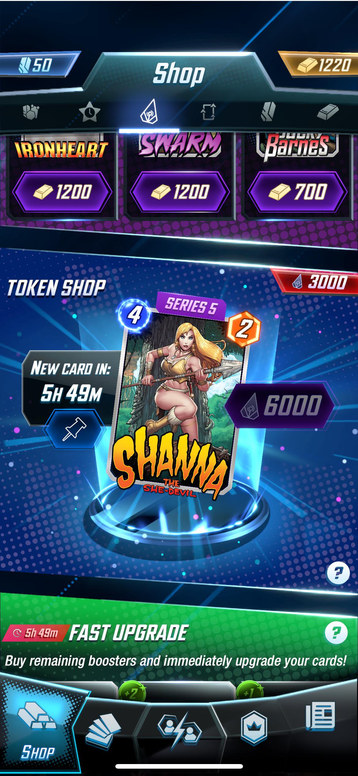 This is my second day in pool 3, my second ever card in the token shop