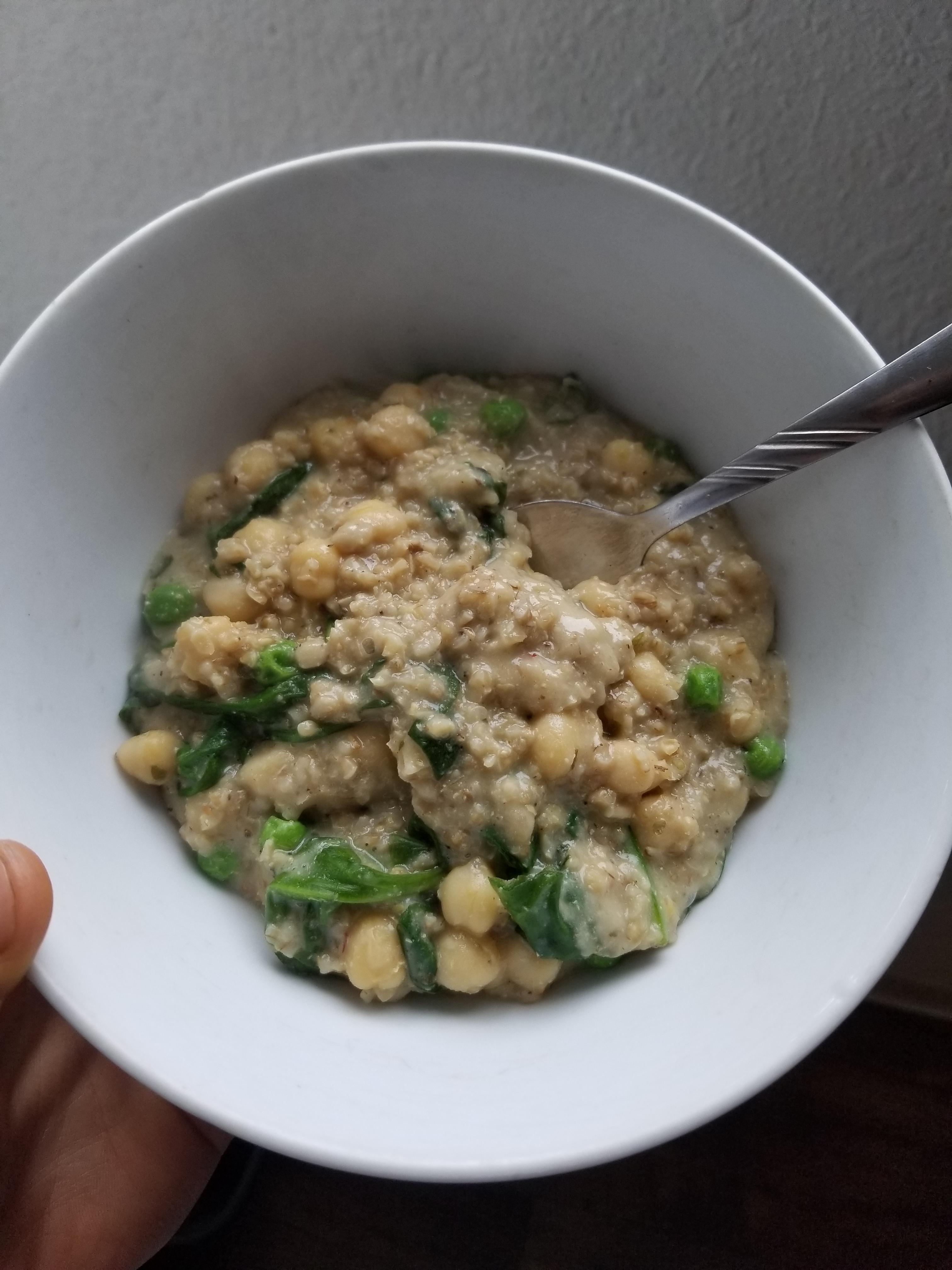 Savory oats for breakfast! r/PlantBasedDiet