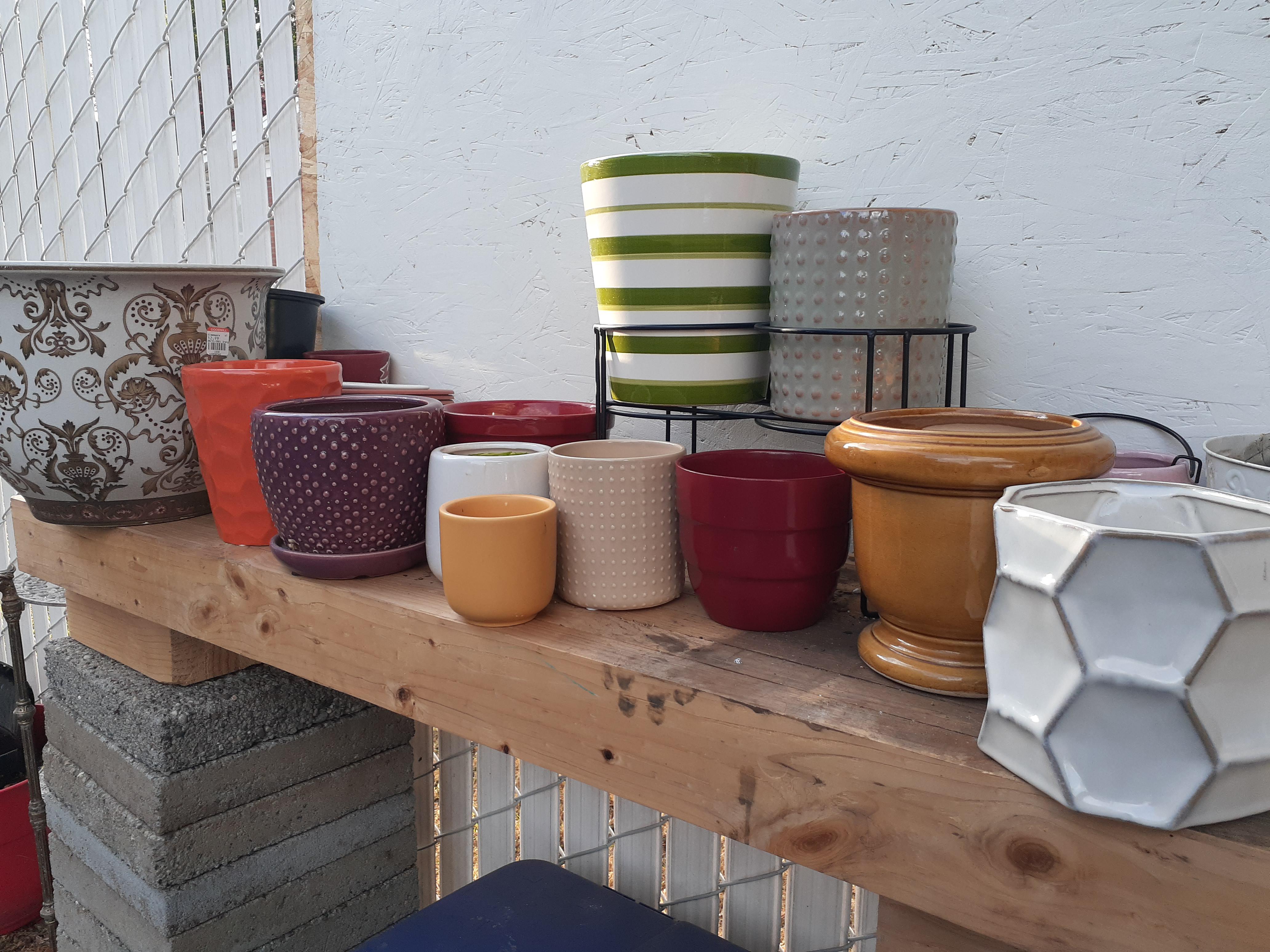 You guys...if I didn't find these pots at Goodwill what would I put my future plants in? ALL