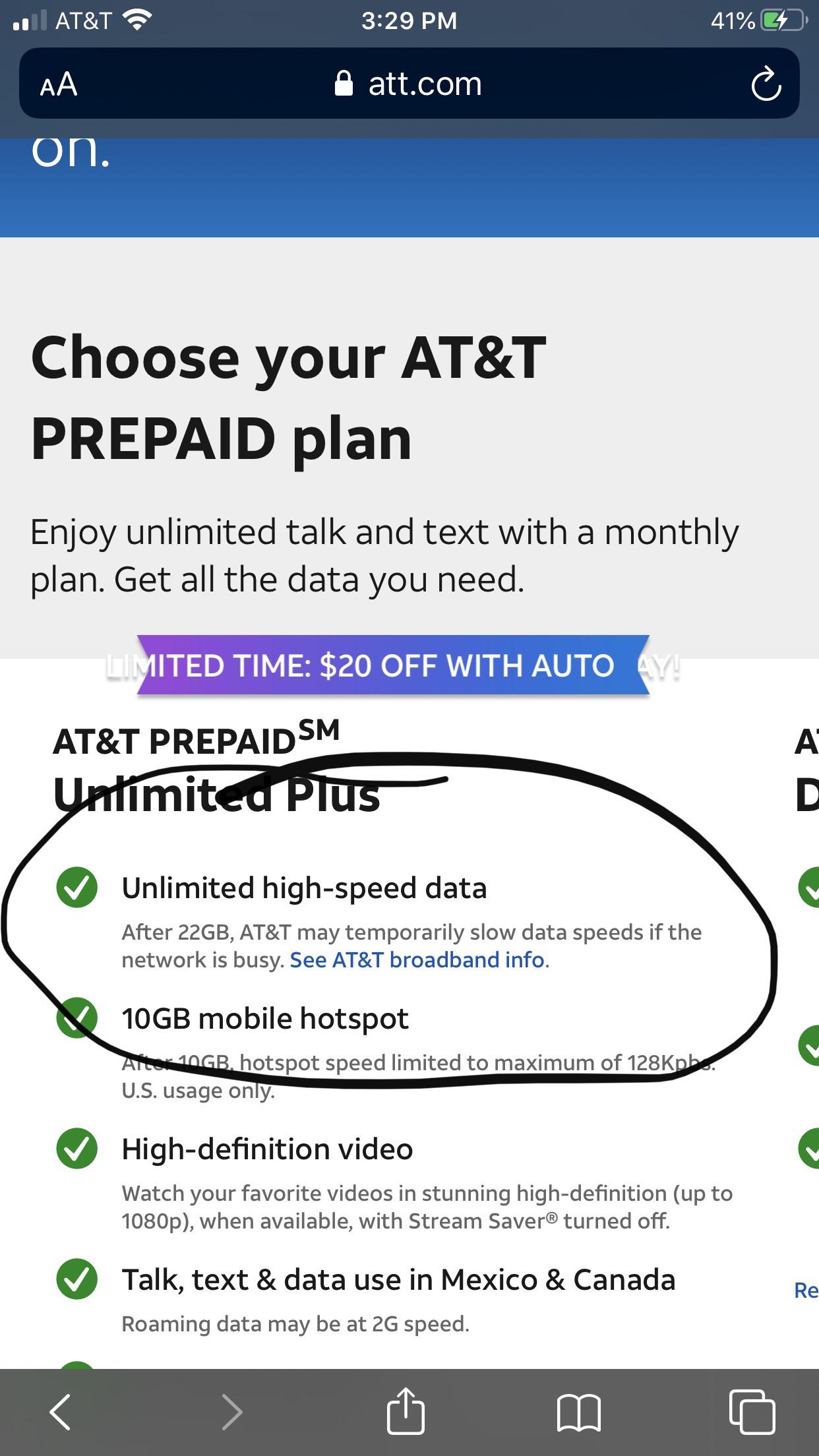 Att prepaid unlimited vs unlimited plus r/NoContract