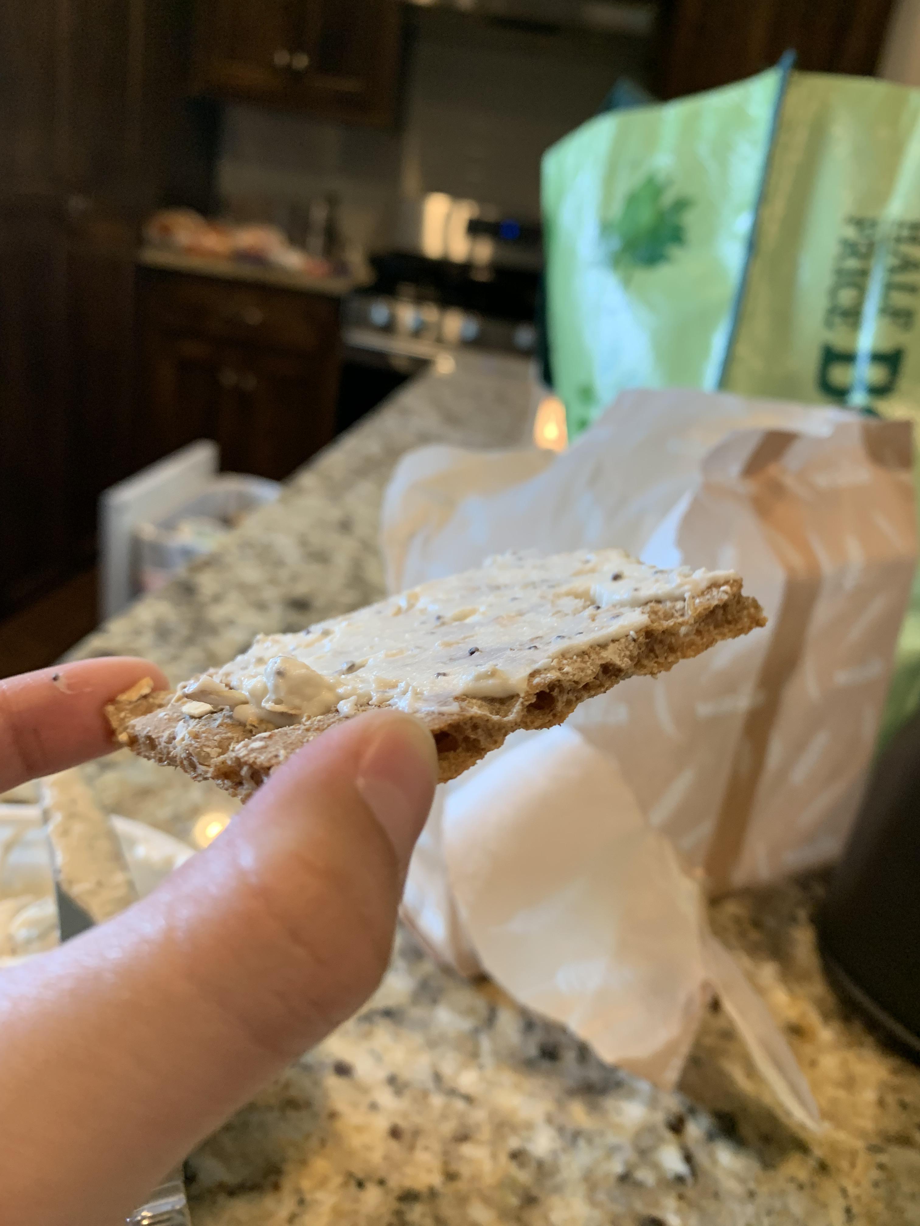 I found these cool crackers at Walmart by a German brand called Wasa