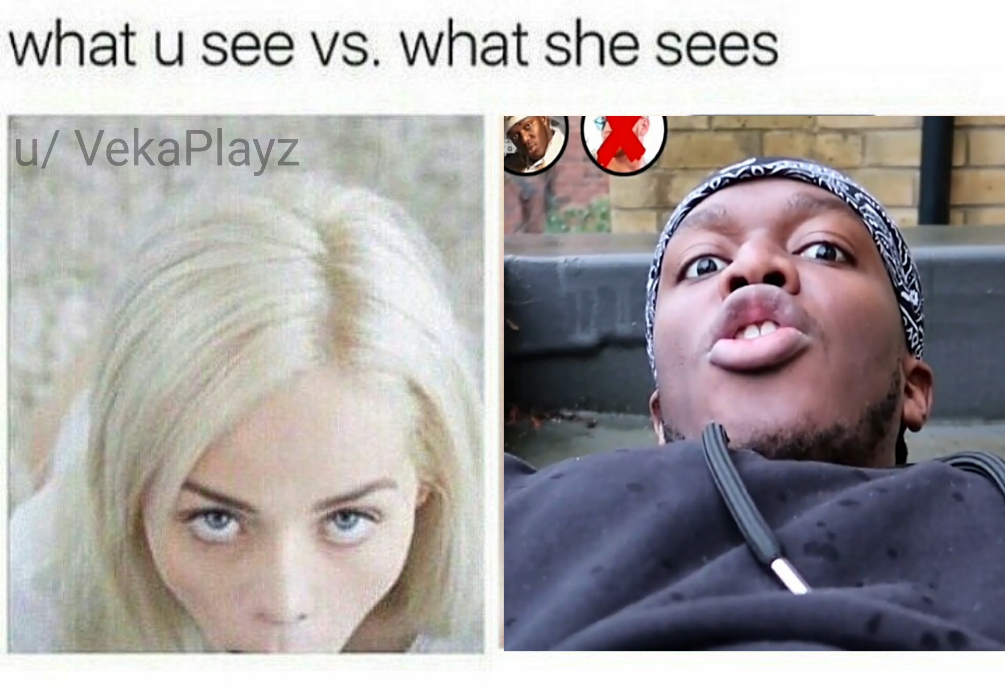 What you see vs. What she sees r/W2S