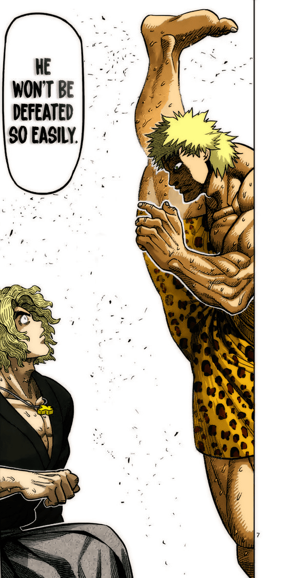 Rihito's axe kick colored r/Kengan_Ashura